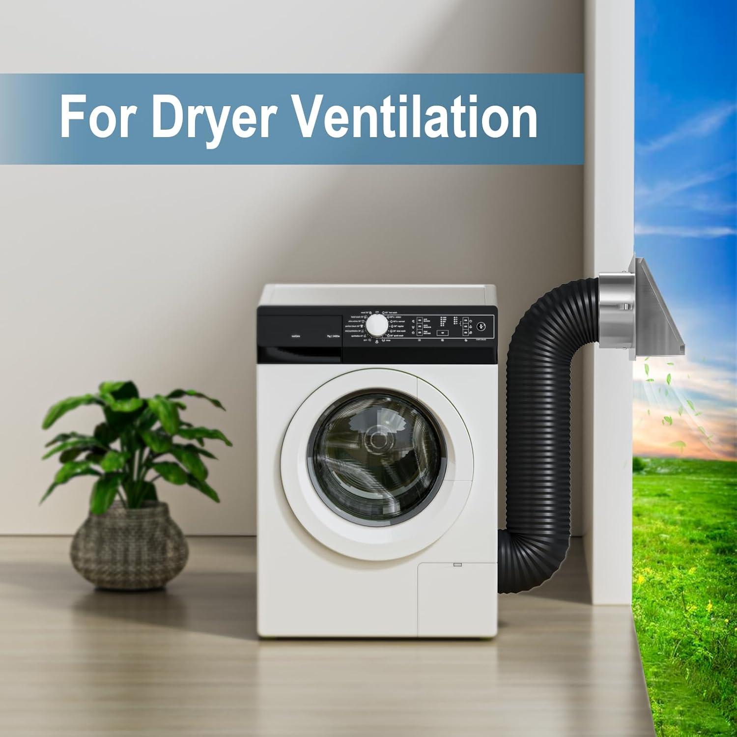 Cubierta de Ventilación para Secadora Hon&Guan 4 Pulgadas Acero Inoxidable