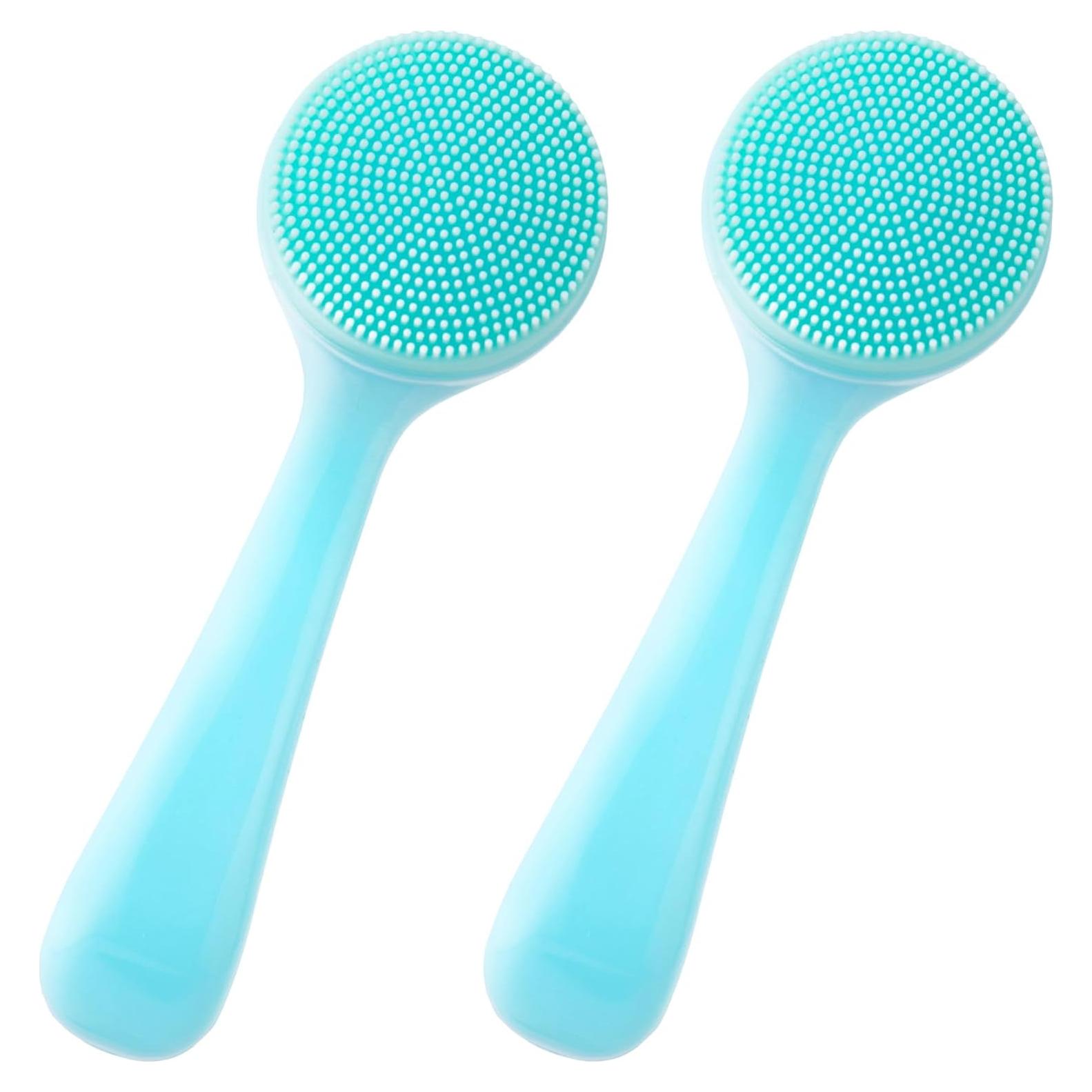 Paquete de 2 Cepillos Faciales de Silicona HINZIC - Azul