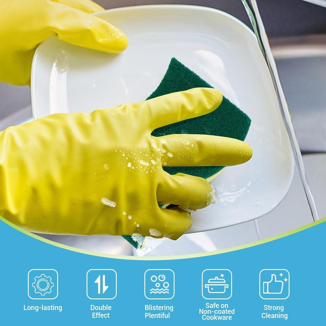 Esponjas de Fregado AIDEA, 6 Unidades, Alta Resistencia