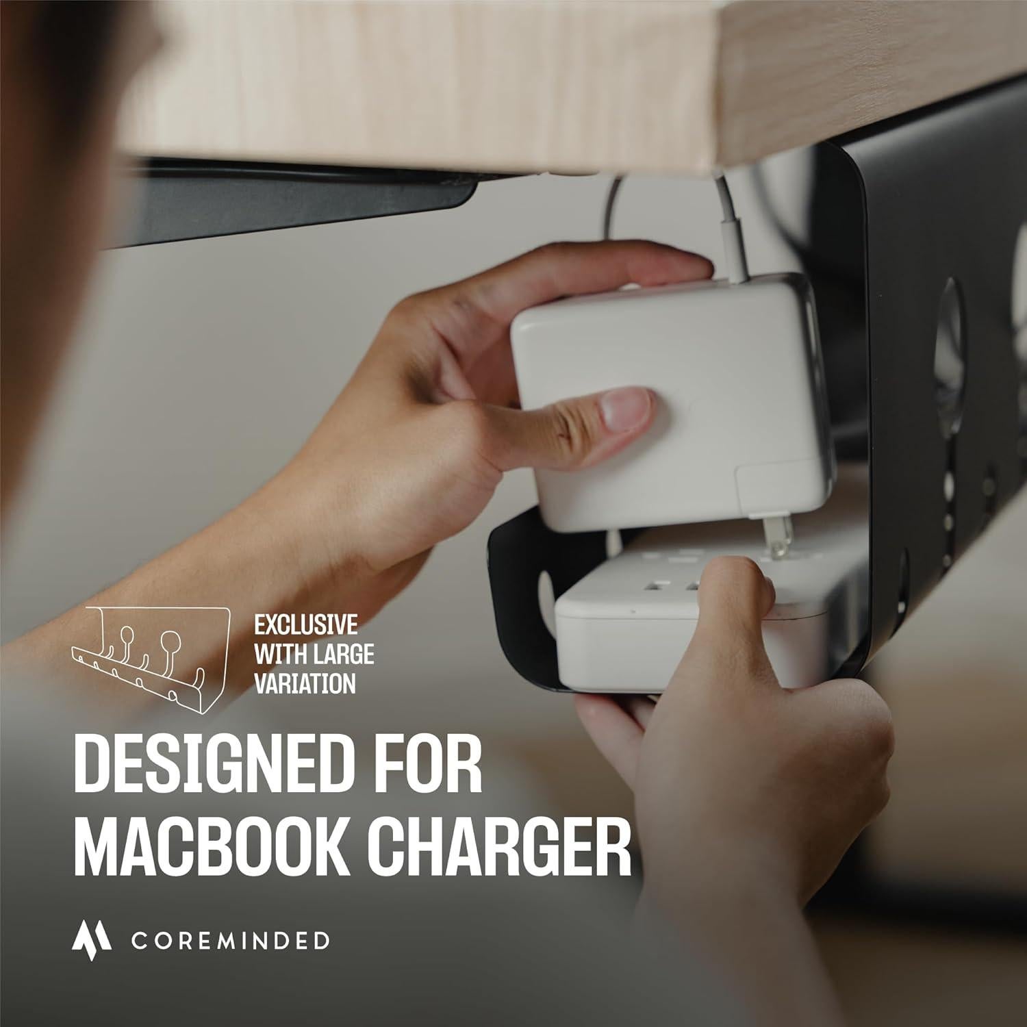 Bandeja de Cable COREMINDED Mediana - Organizador 2 Paquetes