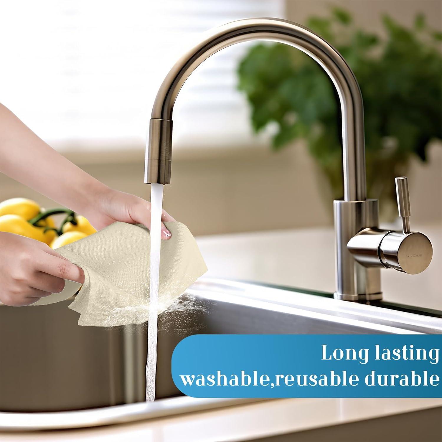 Tela de Queso Reutilizable Peryiter 40 Pcs Algodón 50.8x50.8 cm