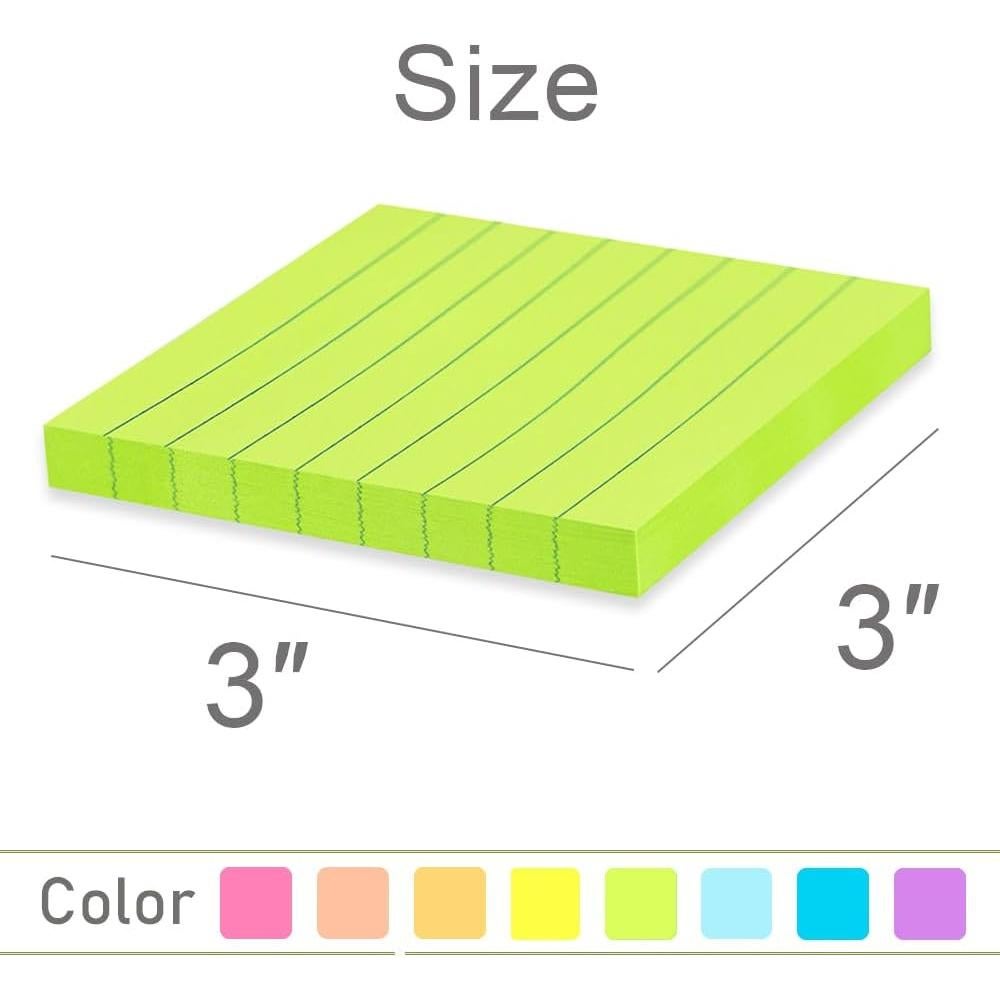 Notas Adhesivas Coloridas Vanpad 7.6x7.6 cm 8 Pads 82 Hojas