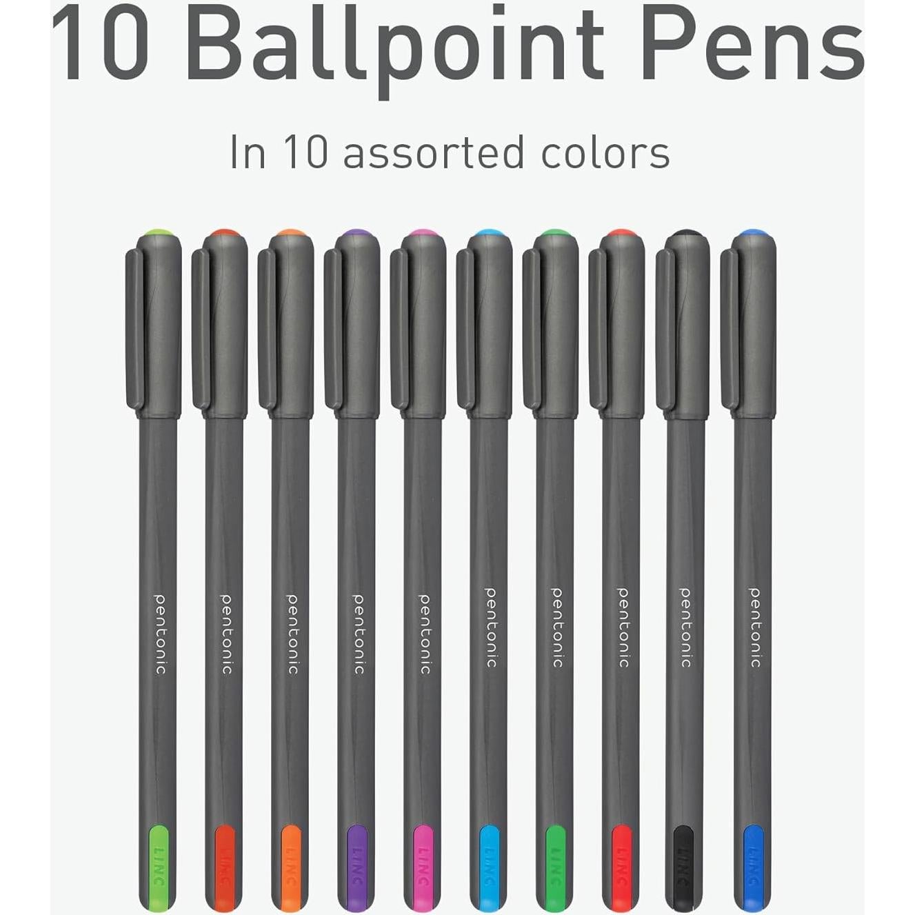 Bolígrafos de Gel y Punta de Bola Pentonic - 22 Unidades, 0.6-1.0mm