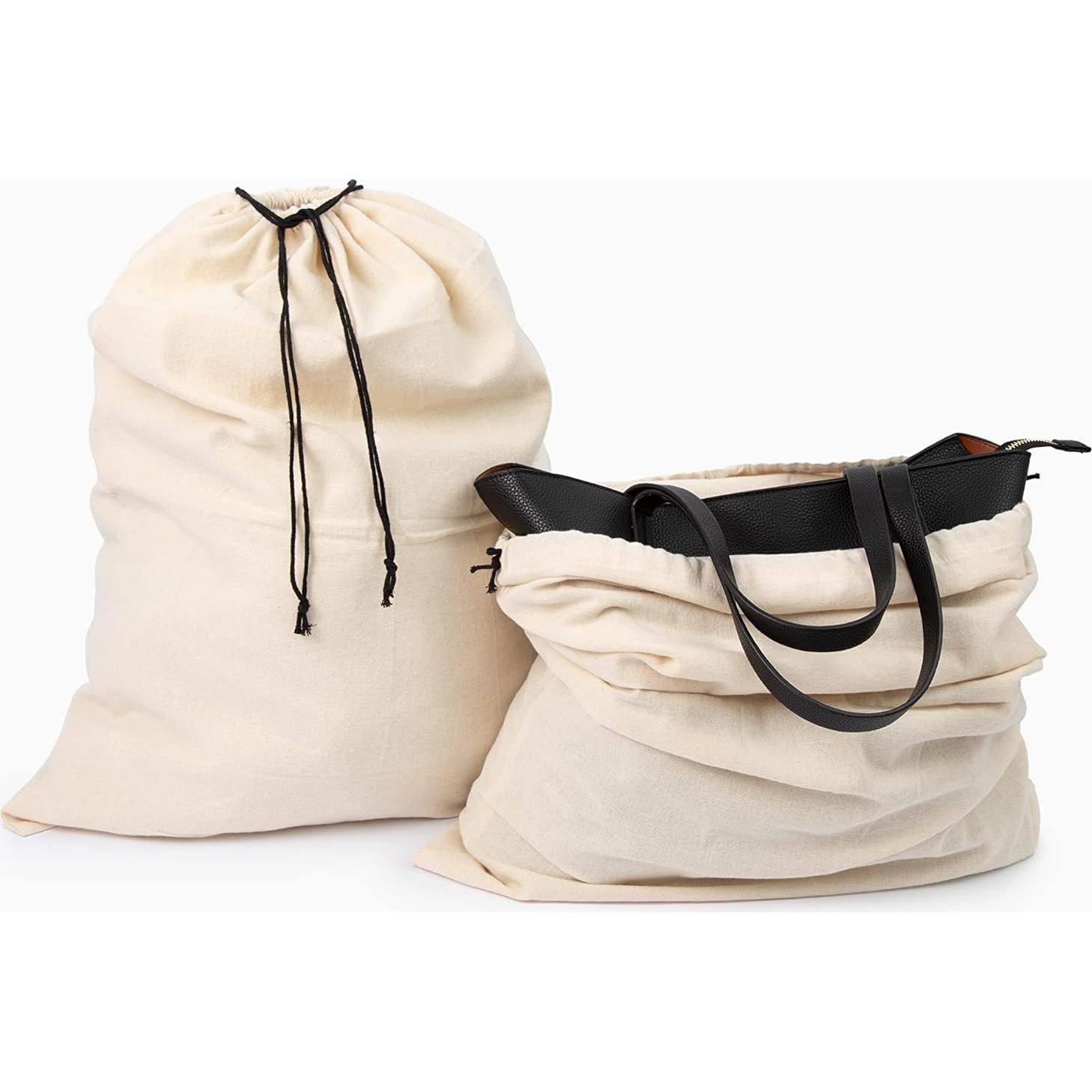 Bolsas de Almacenamiento de Algodón Orgánico - 3 Pequeñas 38.1x30.5cm