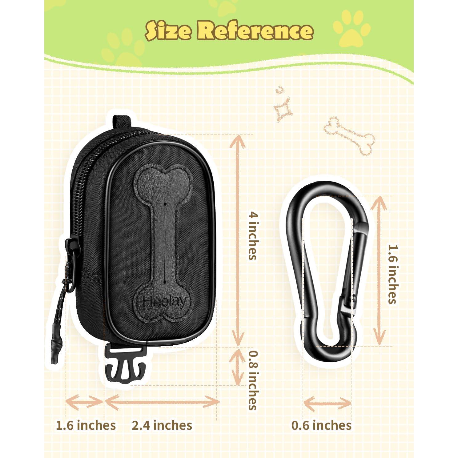 Dispensador de bolsas de excremento para perro Heelay negro