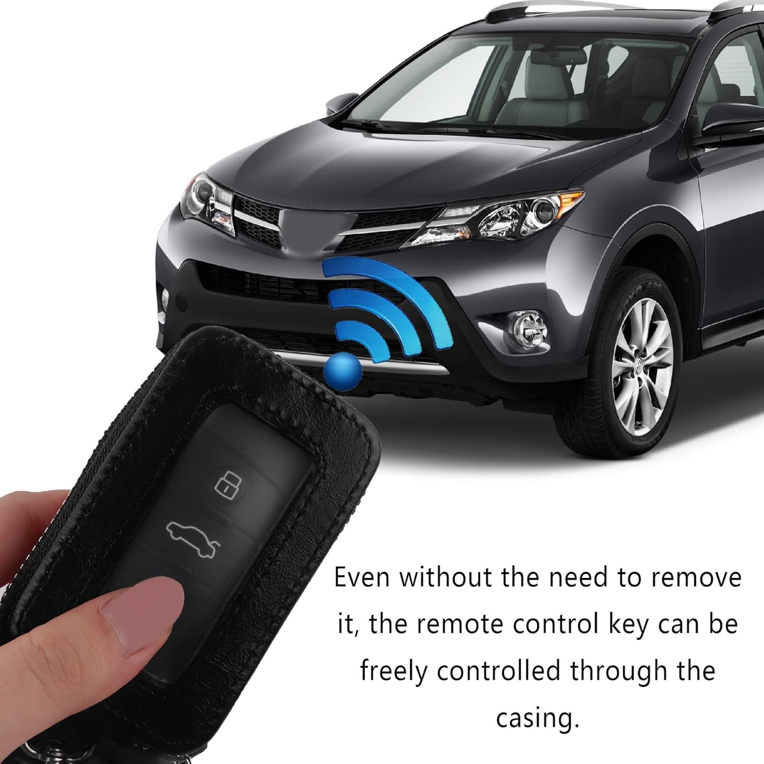 Funda Universal para Llave de Auto Turcee de Cuero PU - Negro