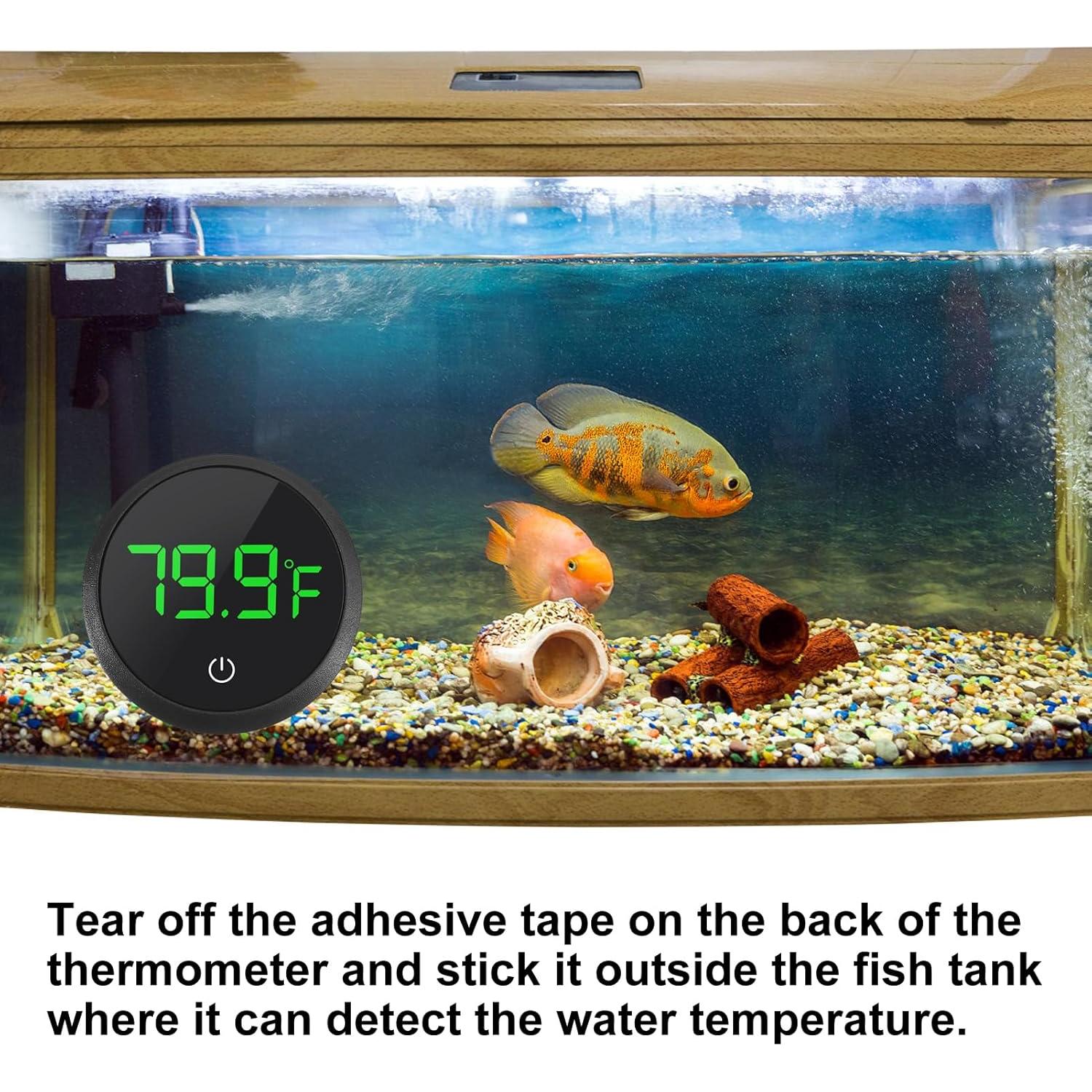 Termómetro Digital de Acuario DWEII 2 Pack LED Precisión 0.9°C