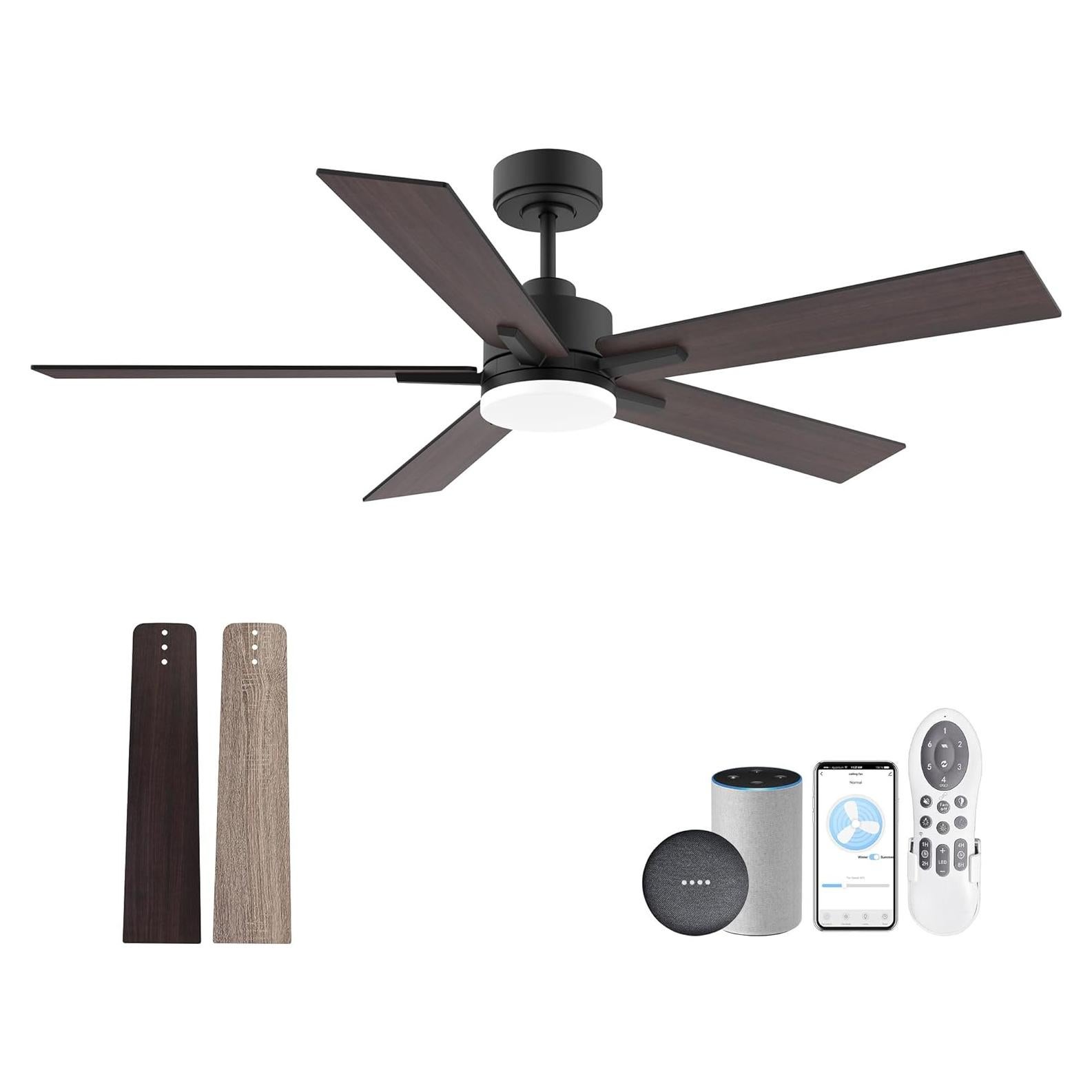 Ventilador de Techo Inteligente Lorpies 132 cm con Control Remoto