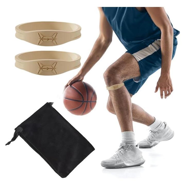 Faja de Rodilla Soporte Patelar KAIJIELY Beige 2 PCS