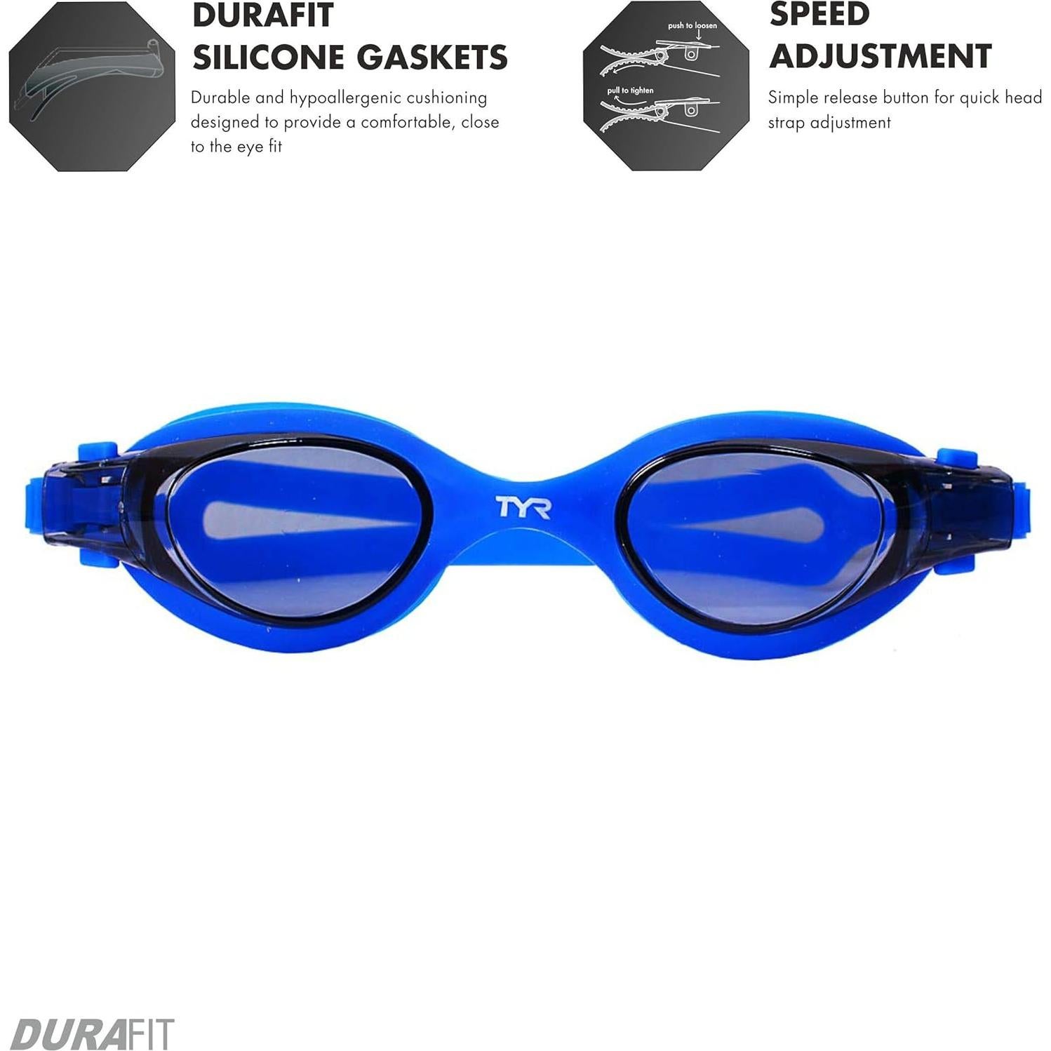 Gafas de Natación TYR Vesi Antivaho Ajuste Rápido