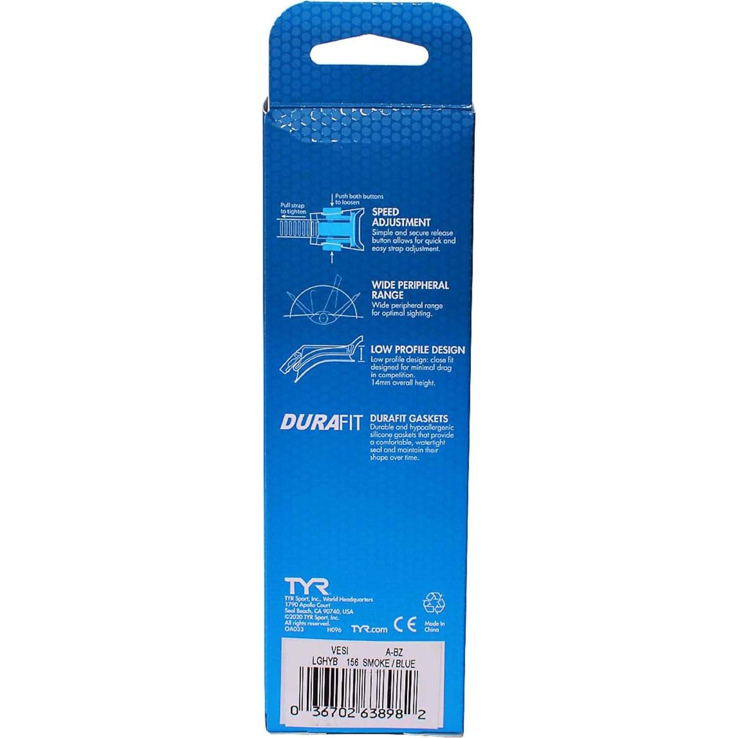 Gafas de Natación TYR Vesi Antivaho Ajuste Rápido