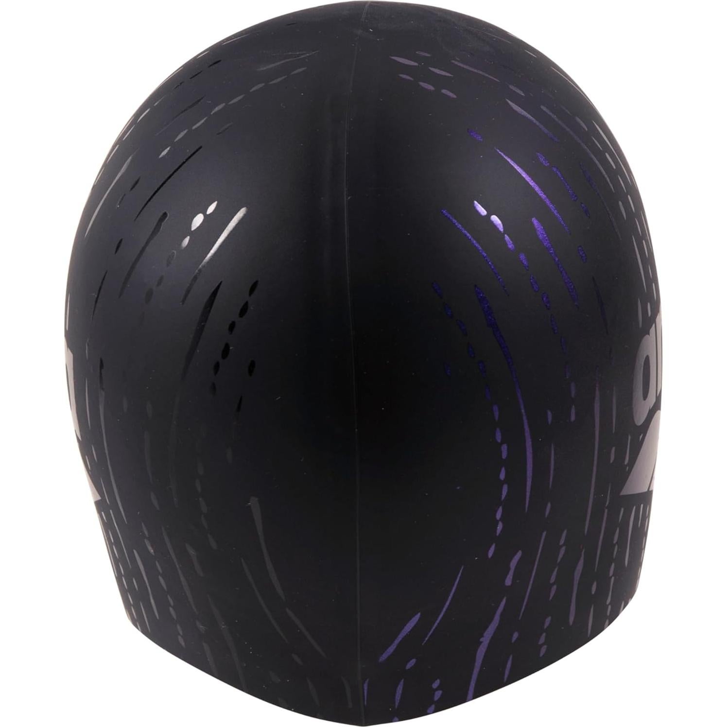 Gorro de natación unisex Arena Shine de silicona negro/azul