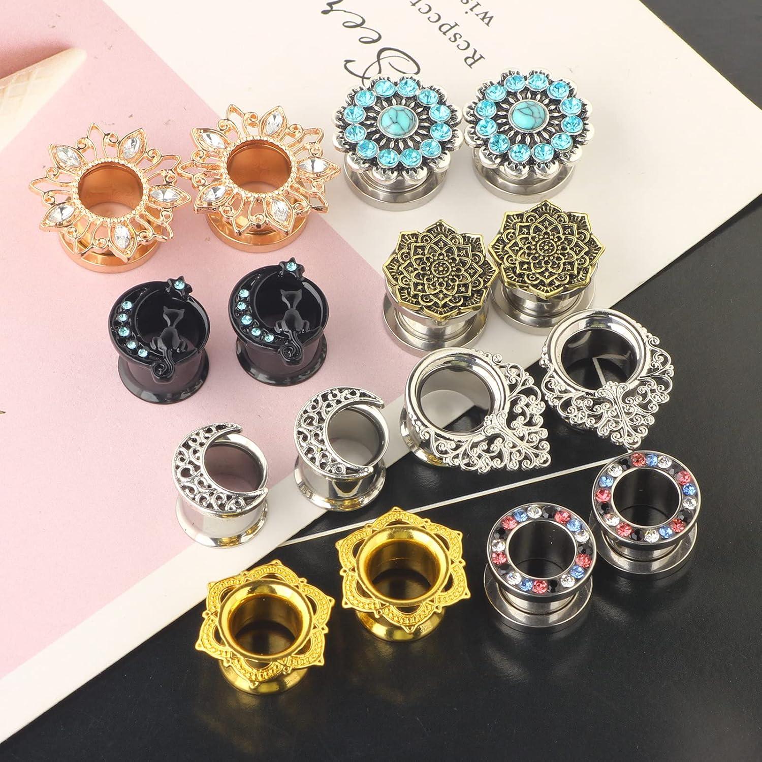 Pendientes TIANCI de Acero Inoxidable 8 Pares para Mujeres