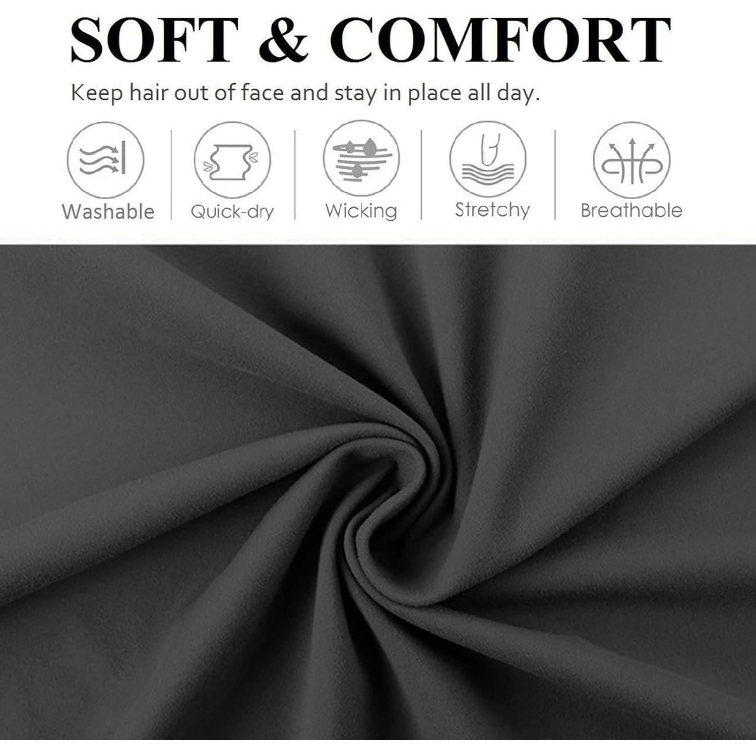 Bandas de Cabeza Anchas Antideslizantes Huachi - 6 Colores