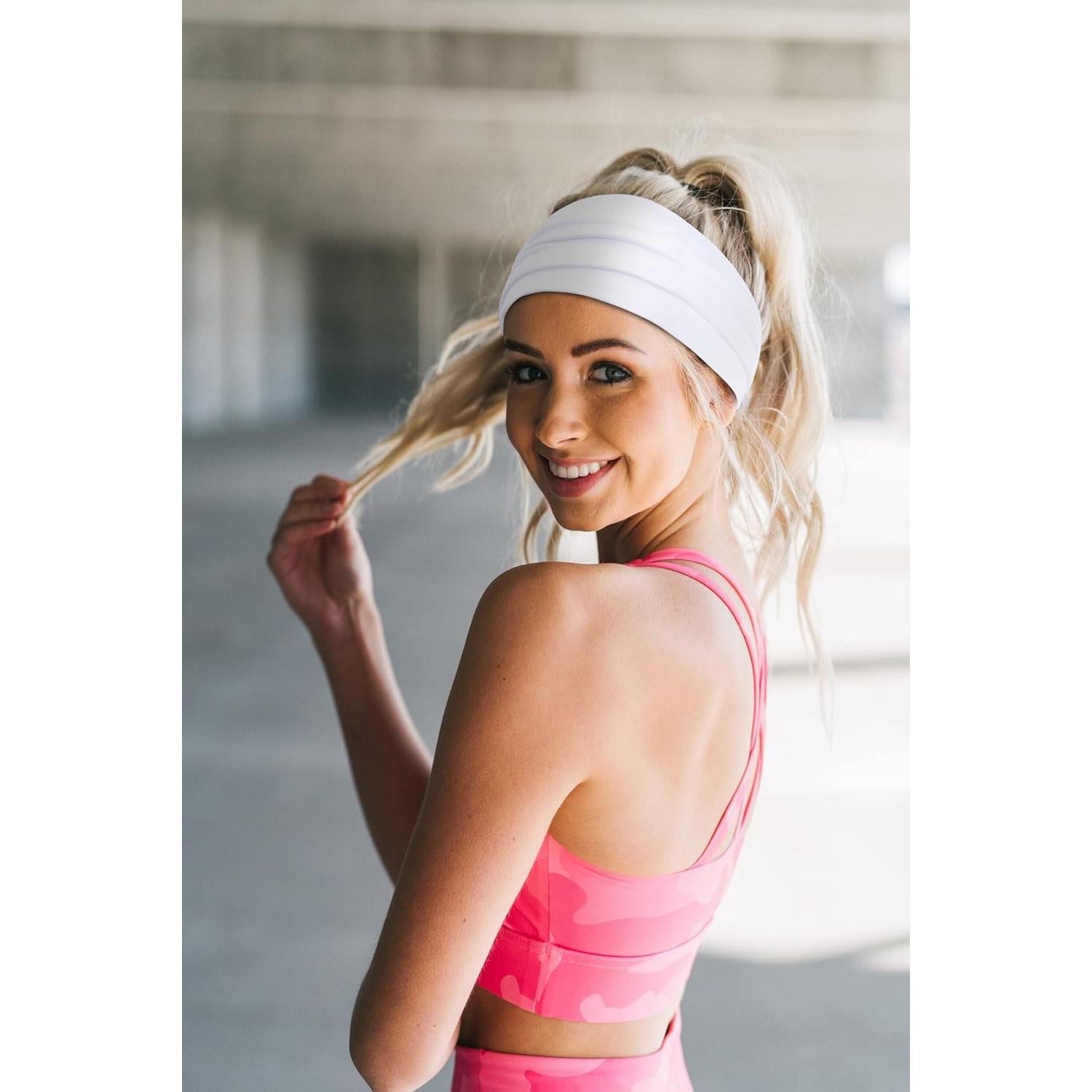 Bandas de Cabeza Anchas Antideslizantes Huachi - 6 Colores