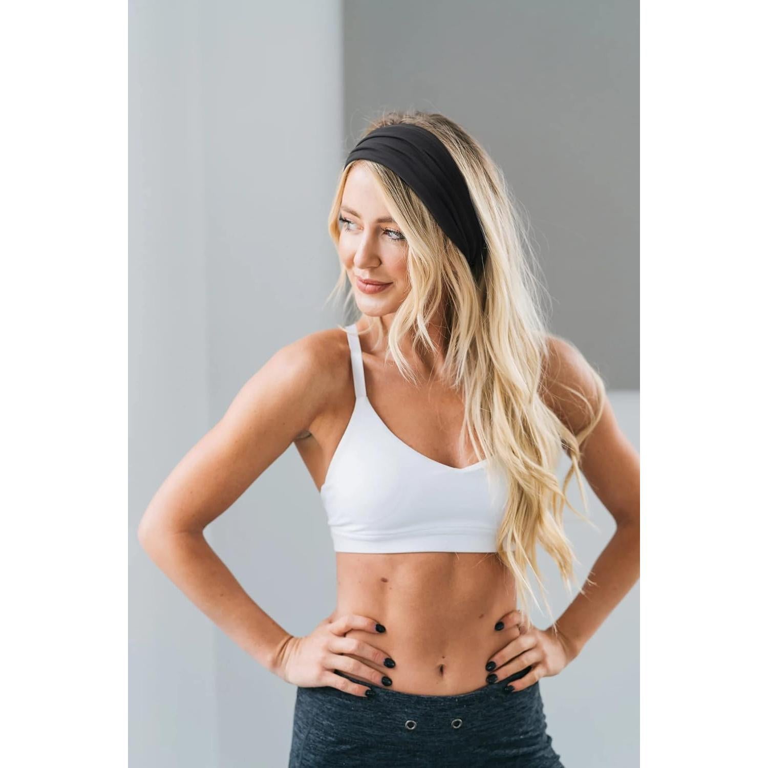 Bandas de Cabeza Anchas Antideslizantes Huachi - 6 Colores