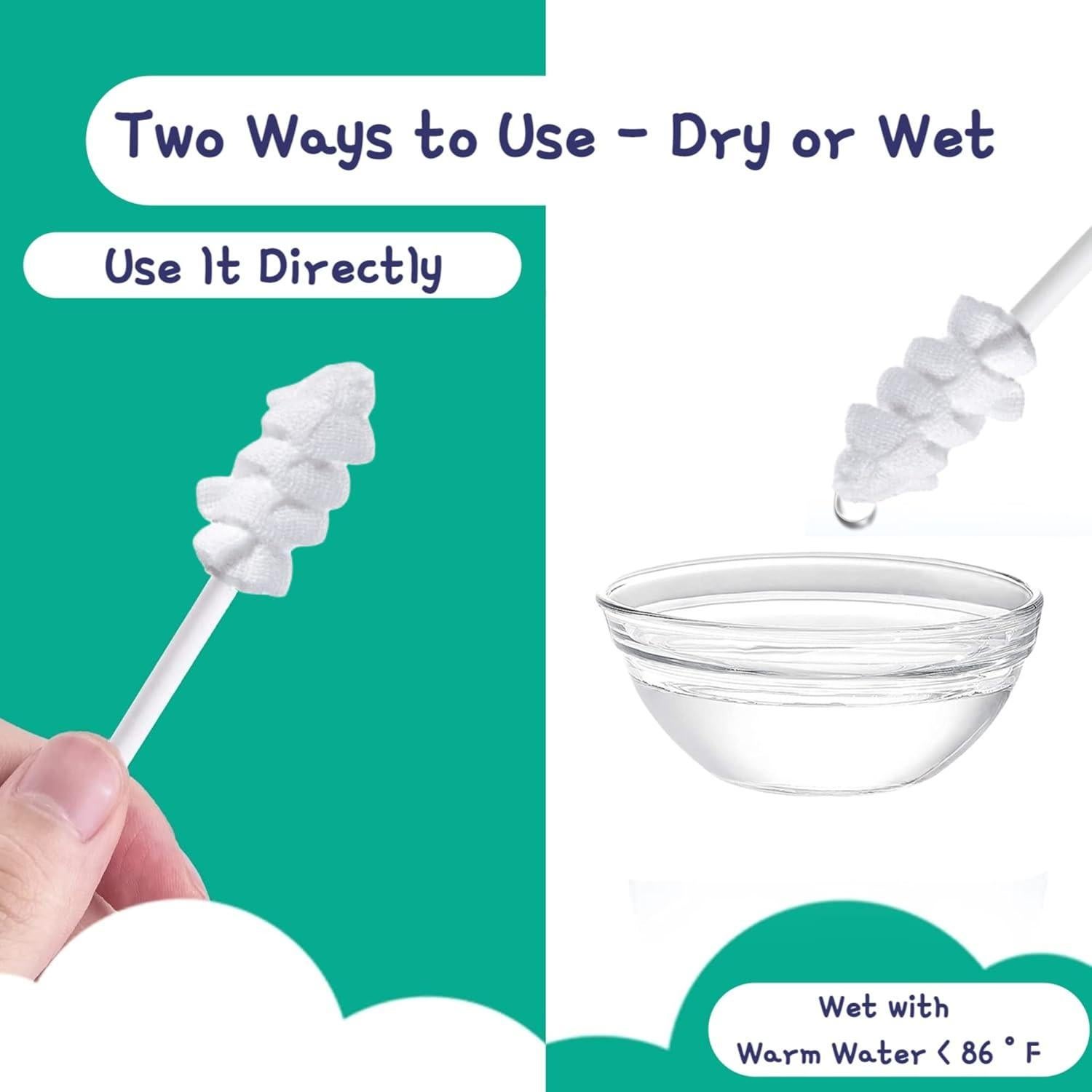 Limpiador Oral para Bebés Little Fox 43 Piezas + Cepillo Dedo