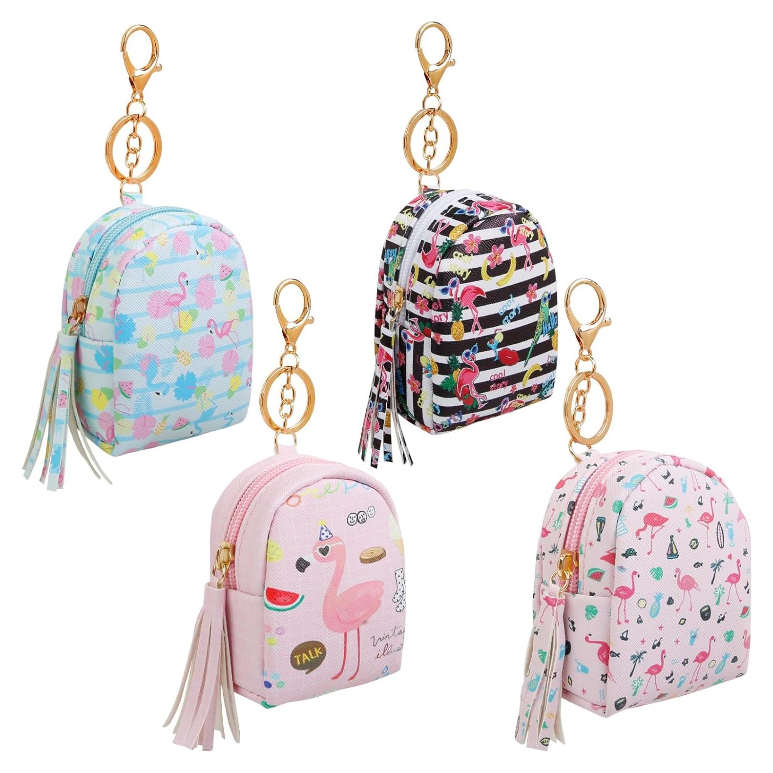 4 Mini Bolsas Cosméticas de Cuero PU AIBFRID para Mujeres