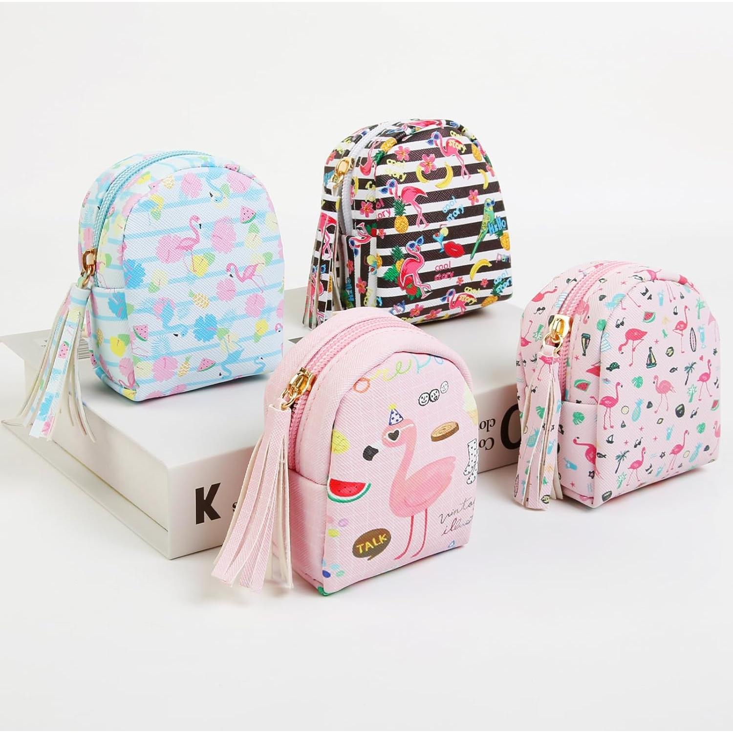 4 Mini Bolsas Cosméticas de Cuero PU AIBFRID para Mujeres