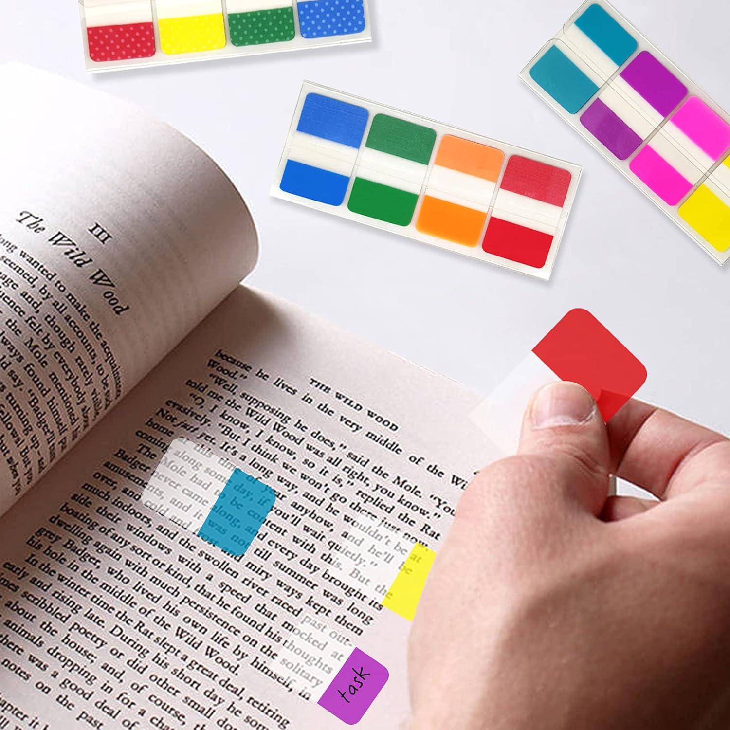 Pestañas Adhesivas KICNIC 240 Pcs 4x2.5 cm 8 Colores Neón