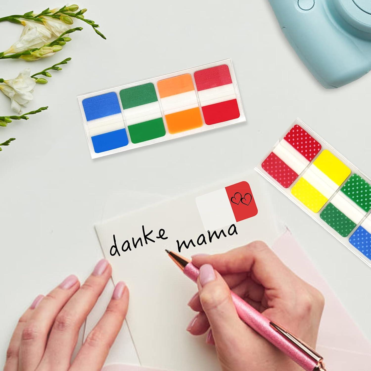 Pestañas Adhesivas KICNIC 240 Pcs 4x2.5 cm 8 Colores Neón