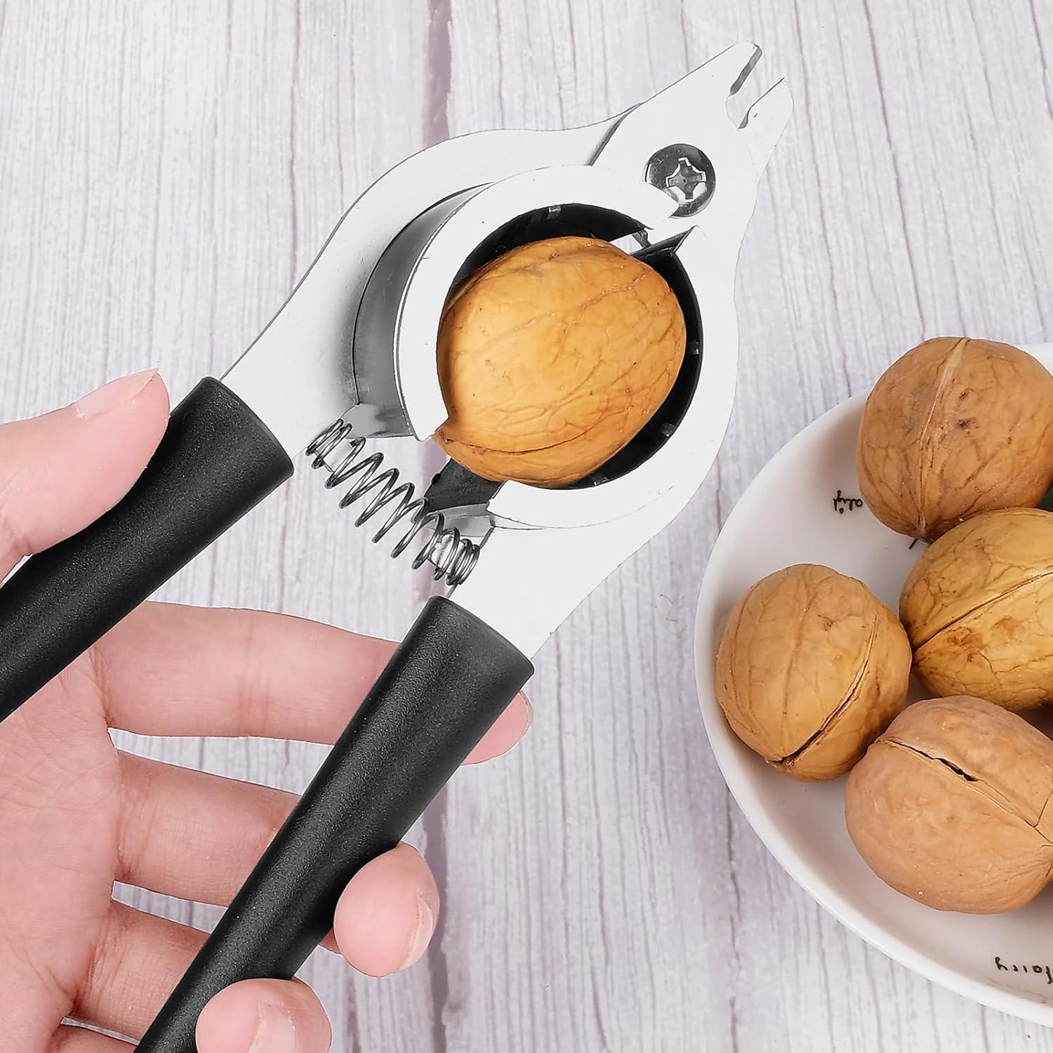 Cascanueces de Acero Inoxidable Sanchamy con 2 Picos - Negro