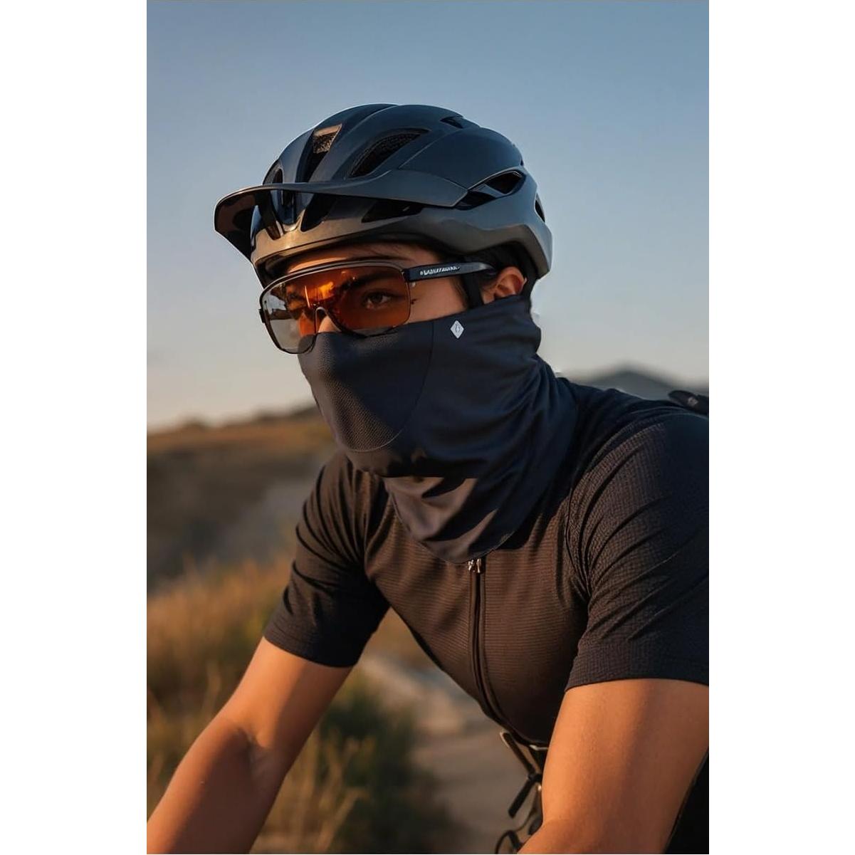 Gaiter de Cuello Refrigerante PROUDDEMON UPF 50+ Unisex Negro