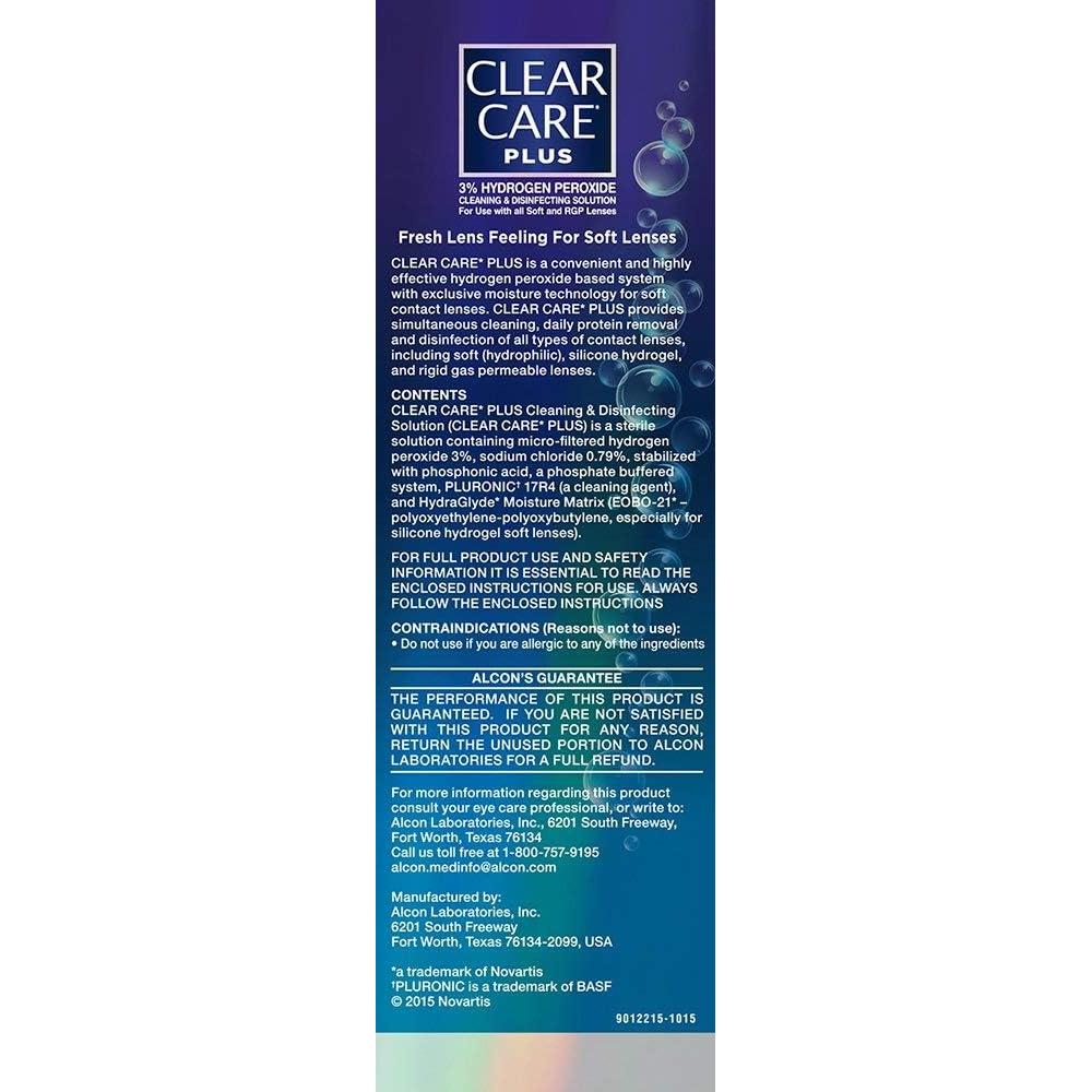 Solución Limpiadora Clear Care Plus 2x340g con Estuche