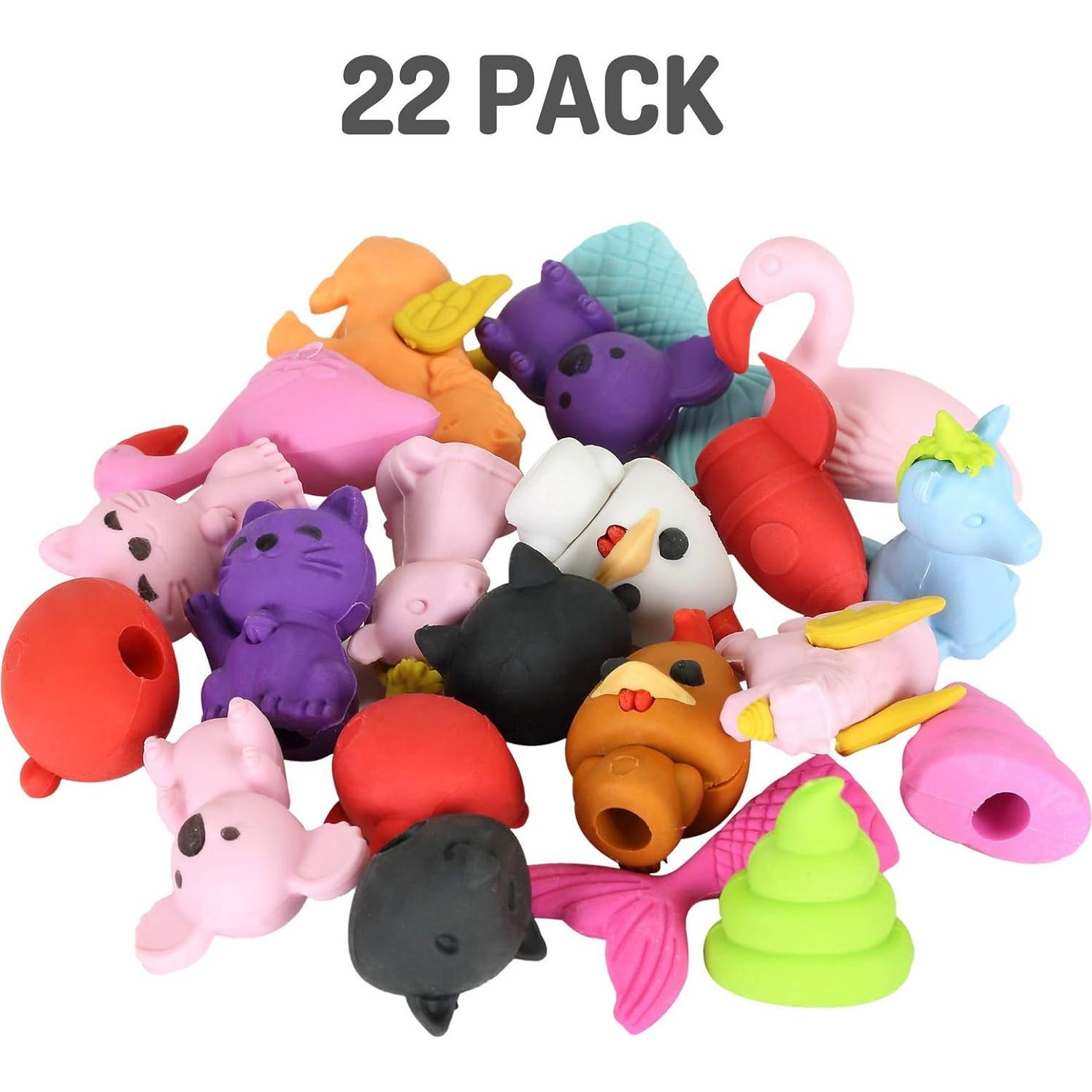 Borradores de Animales Mr. Pen - Paquete de 22 Sin Látex