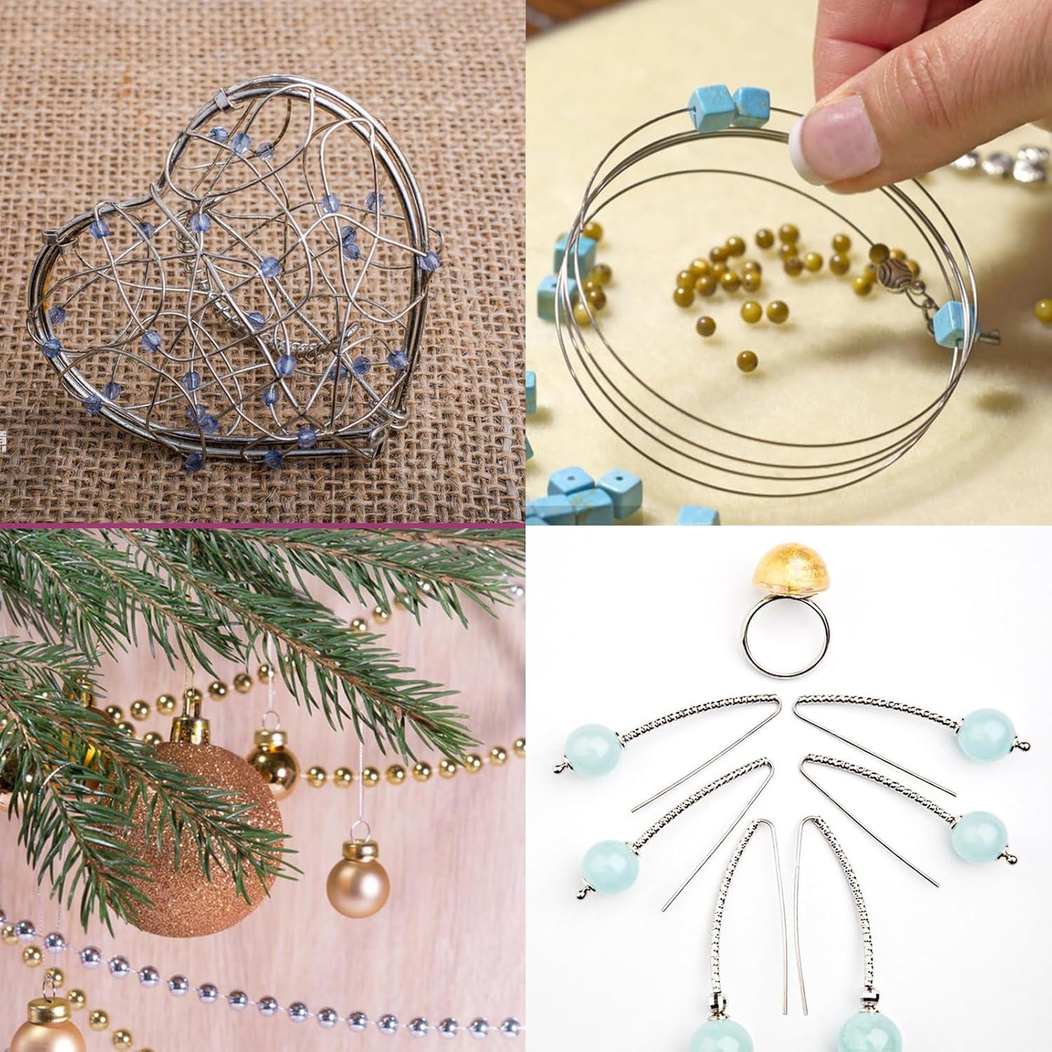 Alambre de aluminio 1mm TKYZMS 50m para manualidades y joyería