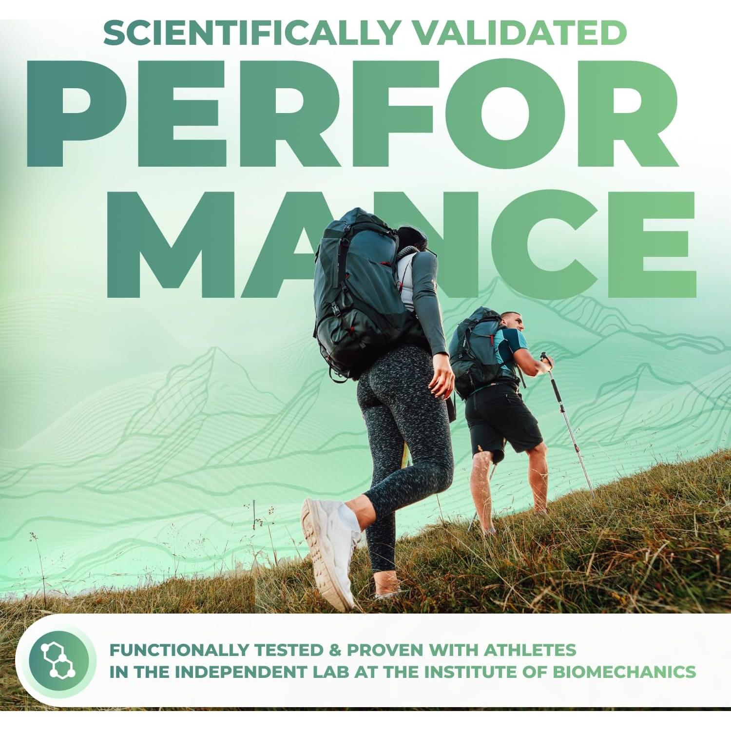 Plantillas Ortopédicas Acolchadas Kinergy para Senderismo - Soporte Arqueado - Hombres y Mujeres