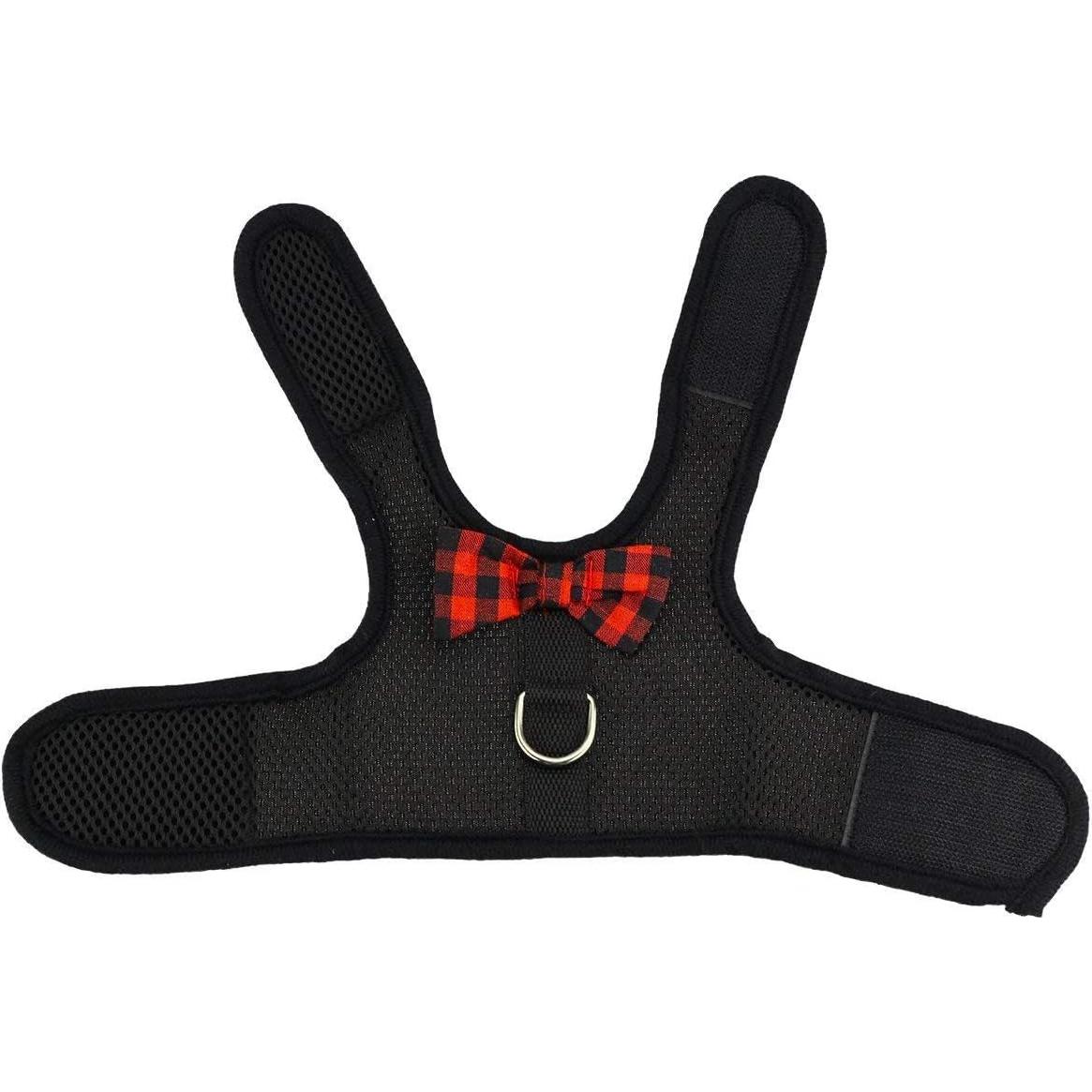 Arnés Ajustable para Conejo Wontee - Malla Suave, Negro, S