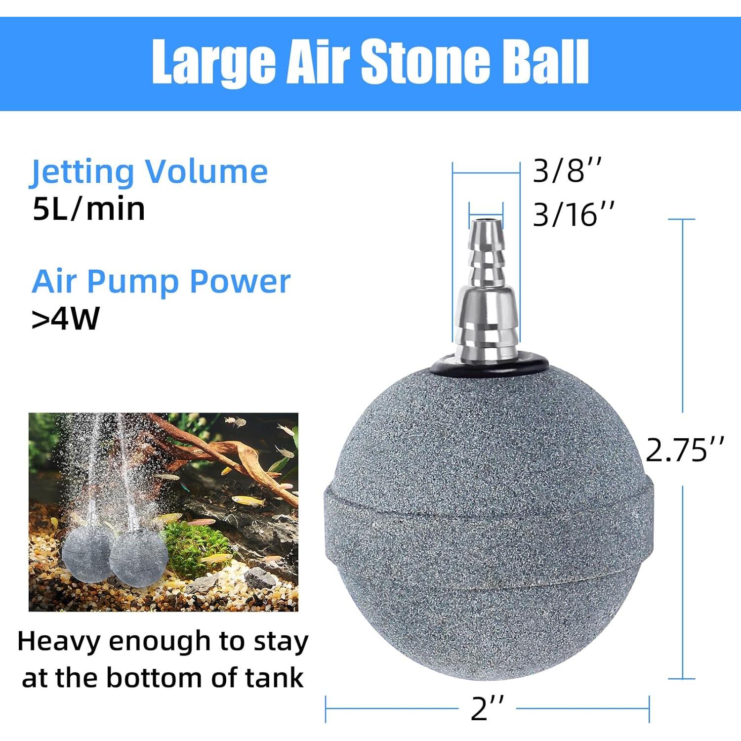 Piedra de Aire AQUANEAT 5.08 cm para Estanque y Acuario 2 Piezas