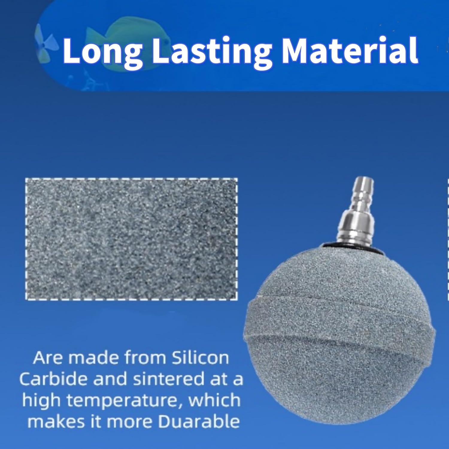 Piedra de Aire AQUANEAT 5.08 cm para Estanque y Acuario 2 Piezas