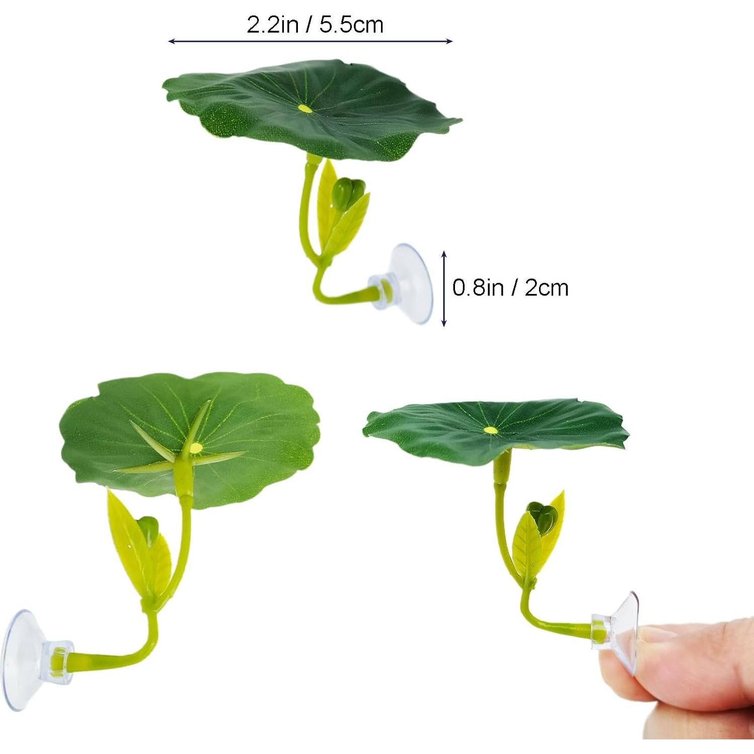 Juego de 3 hamacas de hoja para pez betta - Decoración acuarios