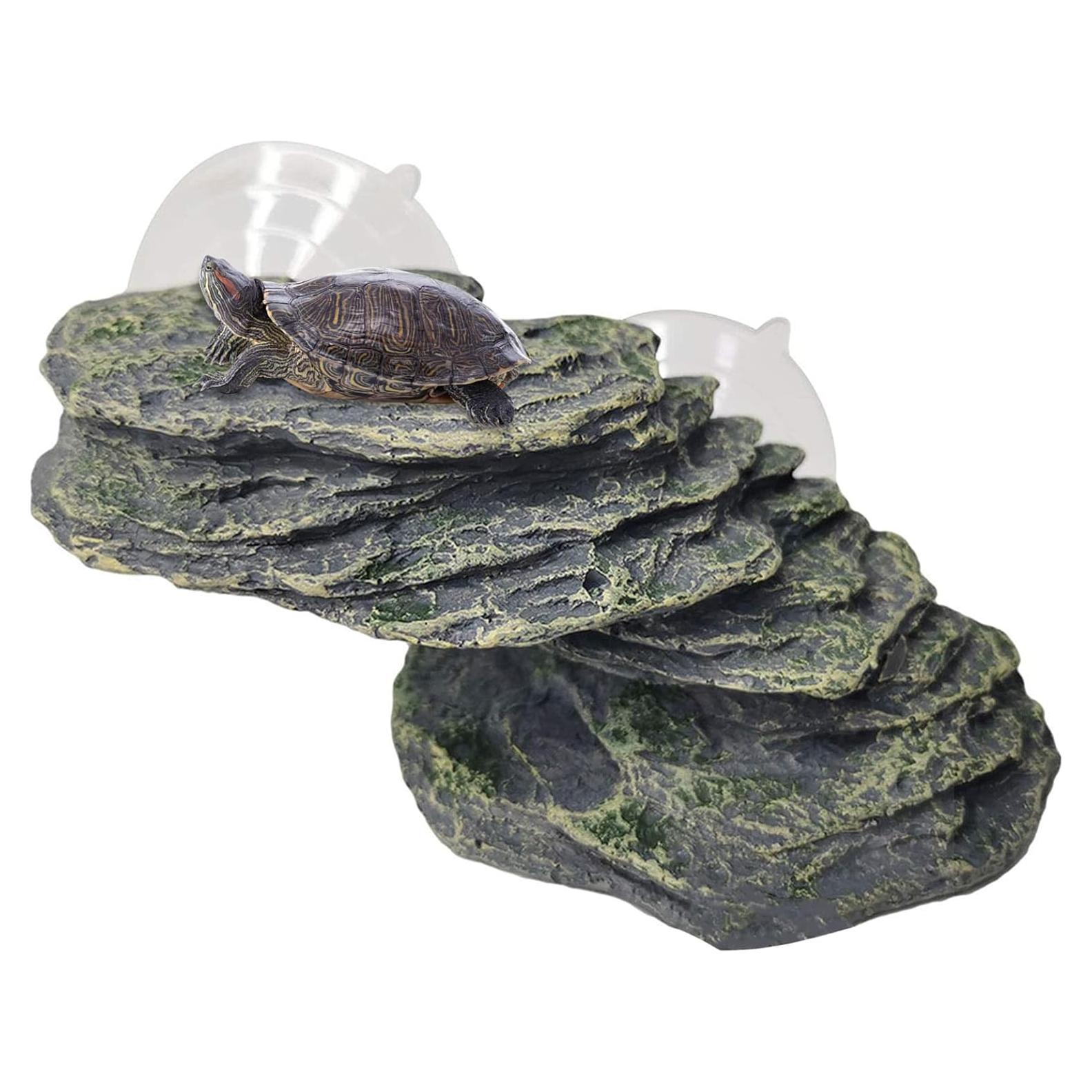 Plataforma de Sol para Tortugas PINVNBY 15.2x6.9cm Resina