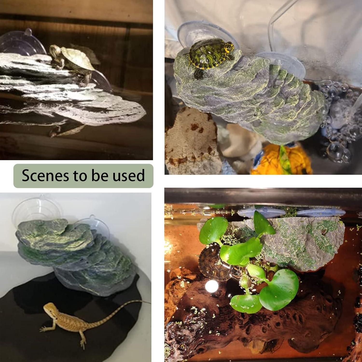 Plataforma de Sol para Tortugas PINVNBY 15.2x6.9cm Resina