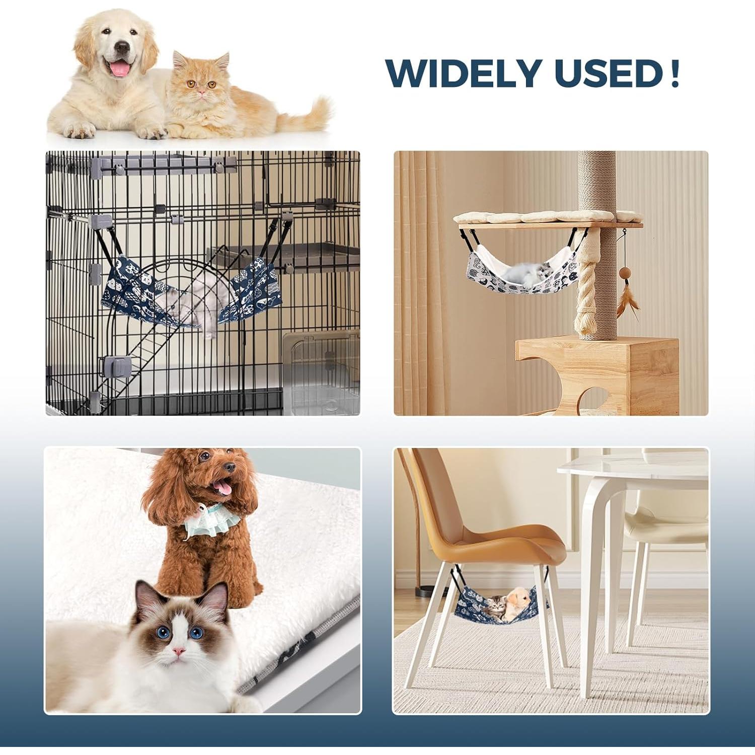 Hamaca para Gato Admaison 2 Pack Reversible Ajustable 50x35cm