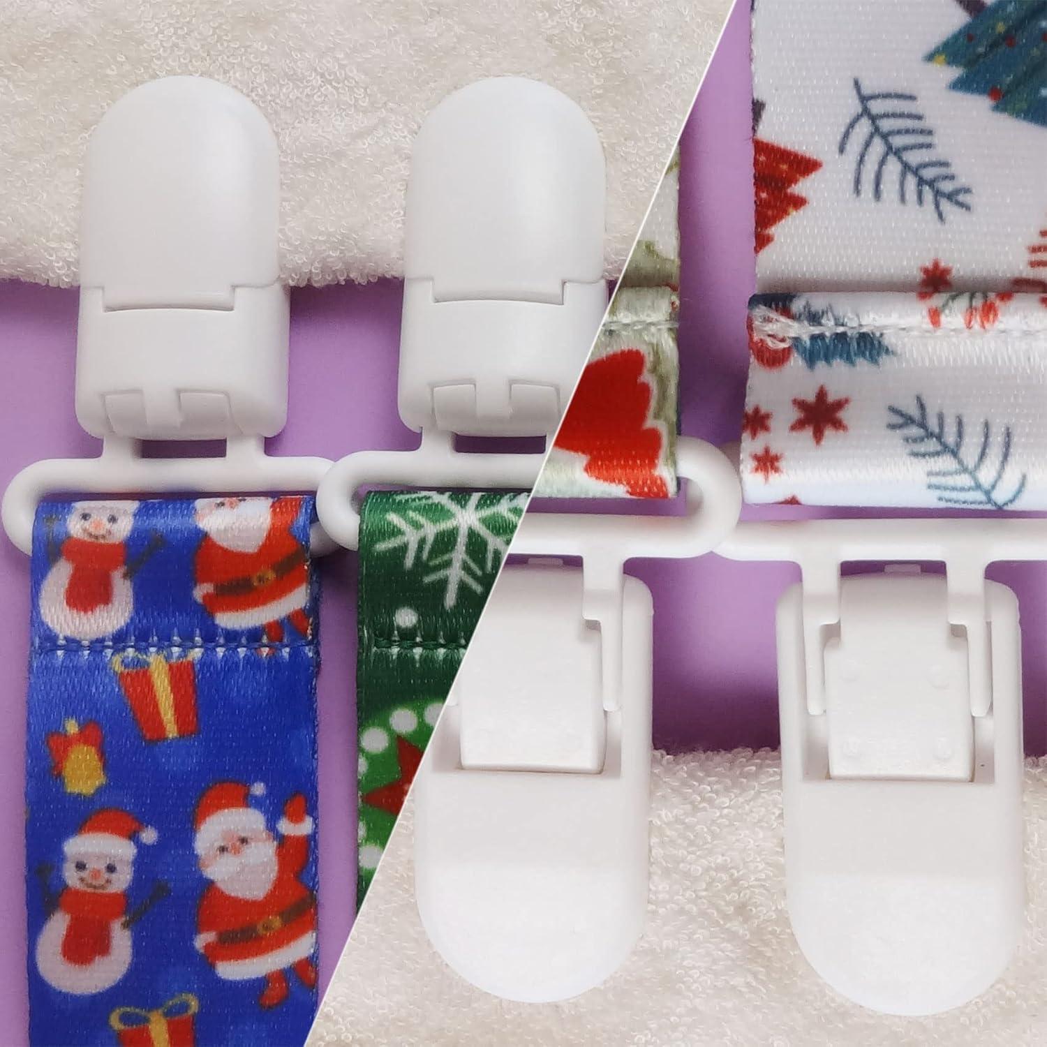 Clips de Chupete Navidad 6 Piezas - Seguridad y Estilo