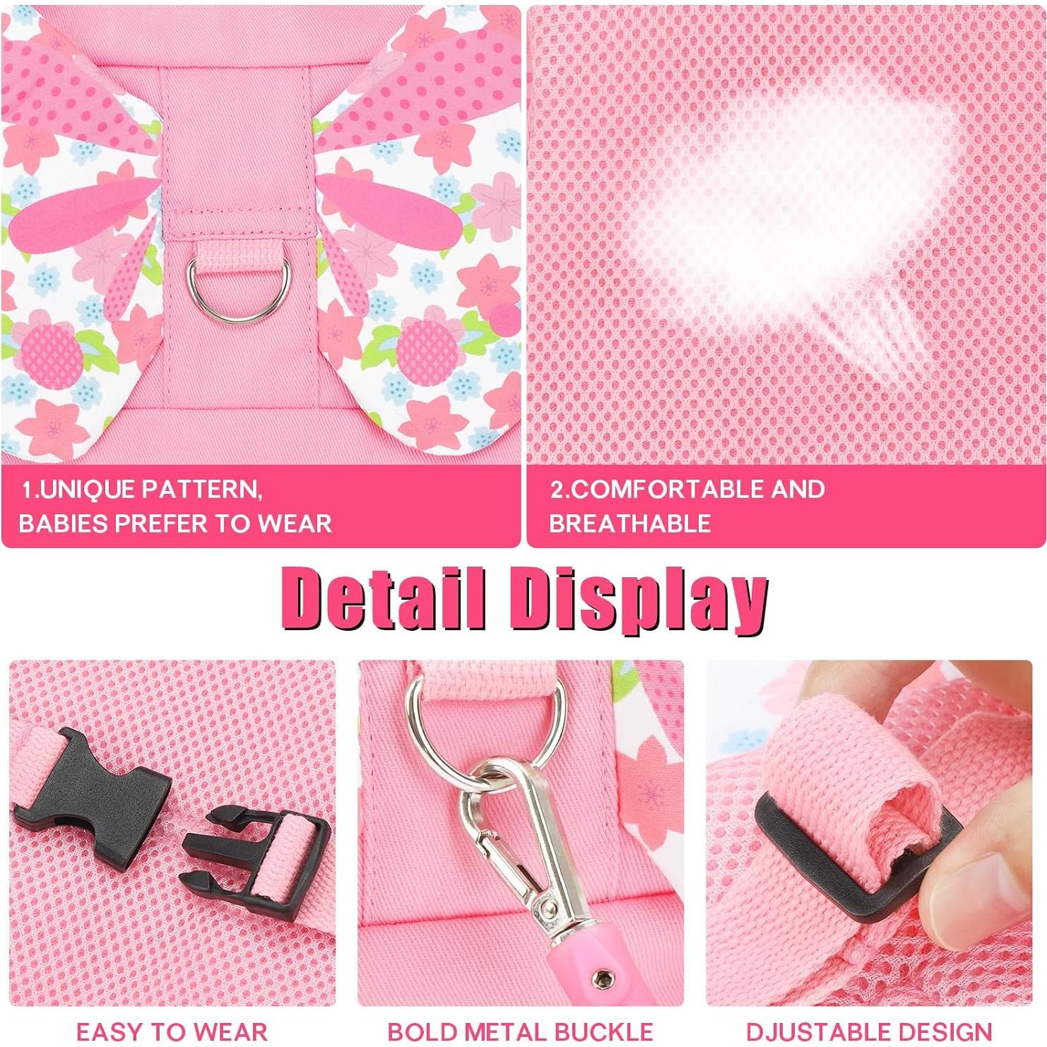 Correa Antipérdida para Niños Rosa - Arnés de Seguridad