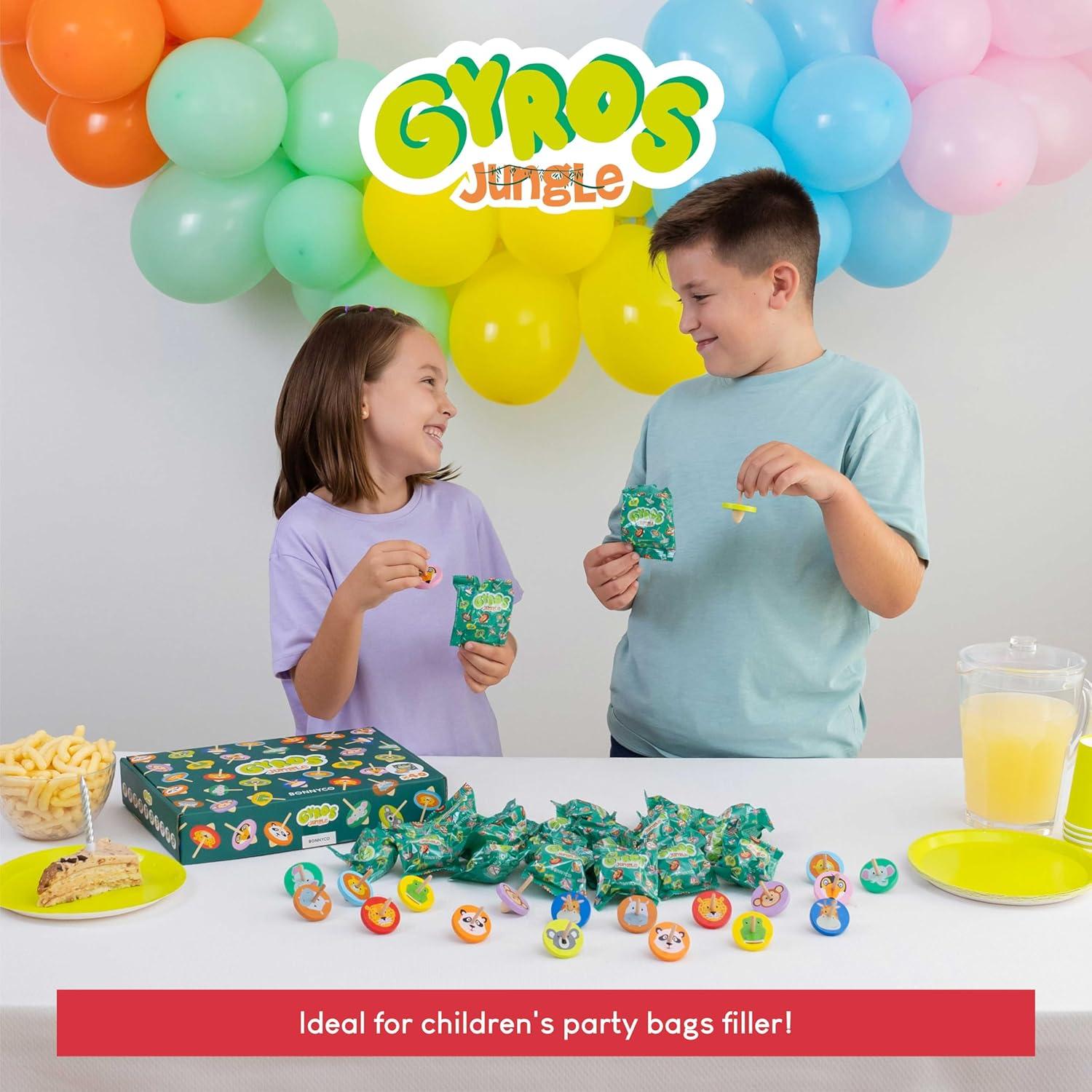 Trompos de Madera Selva 40 Piezas - BONNYCO, 4 cm