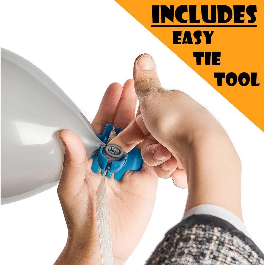 Bomba de Globo de Mano OODELZ Naranja - Kit Completo para Fiestas