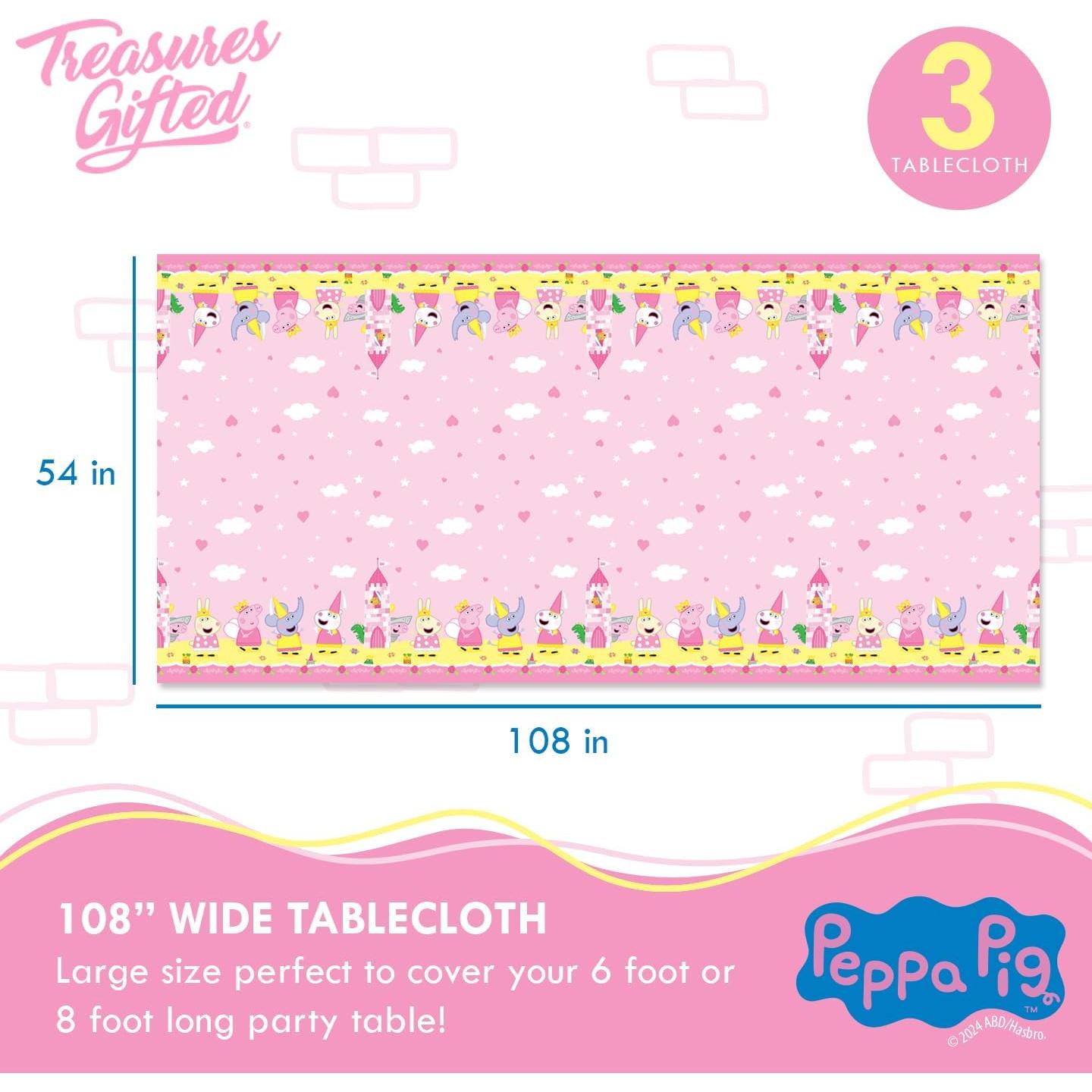 Manteles de Cumpleaños Peppa Pig - Paquete de 3 - 137x274cm