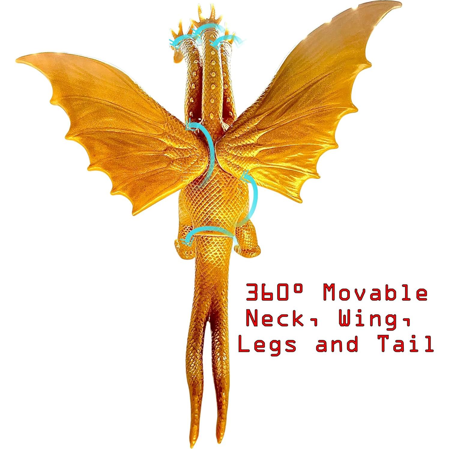 Figura de Acción Rey Ghidorah 1964 TwCare 17.78 cm