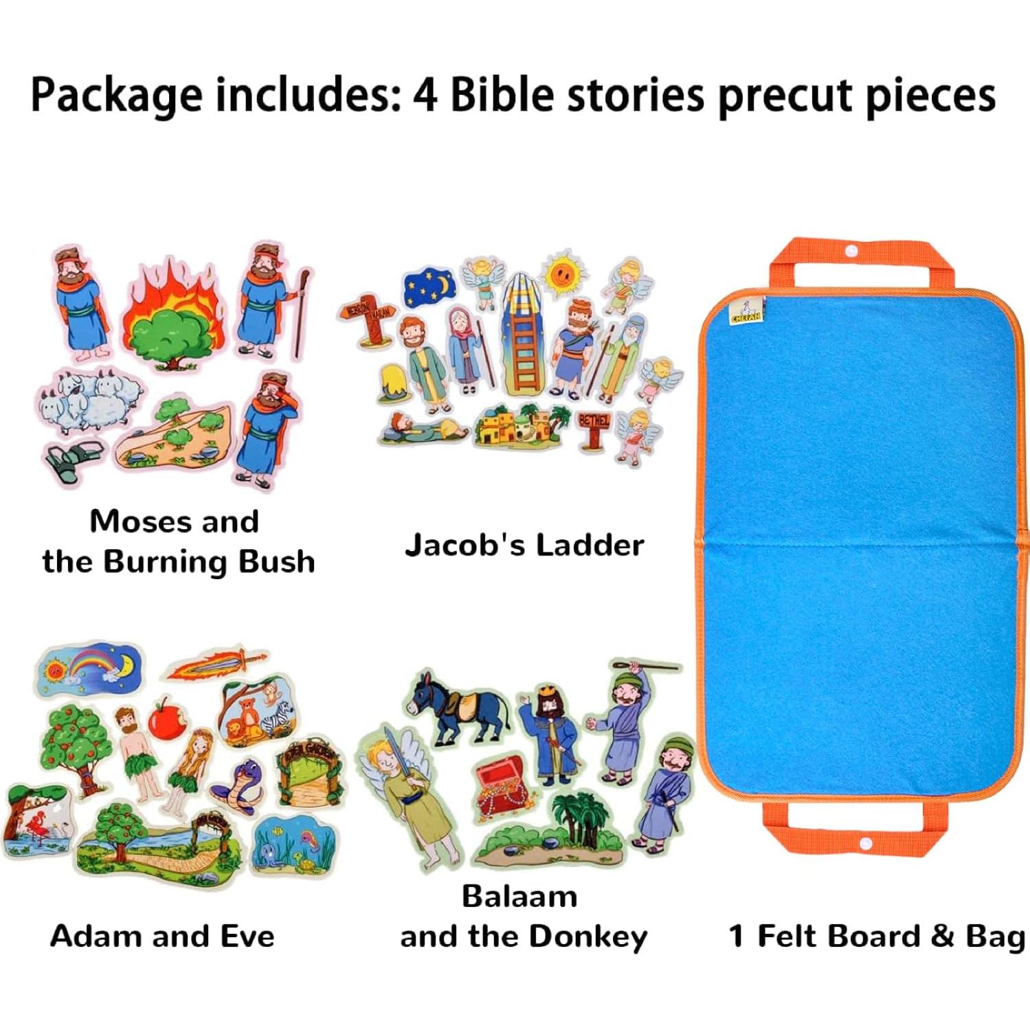 Set de Historias Bíblicas en Fieltro CHEFAN - 4 Figuras