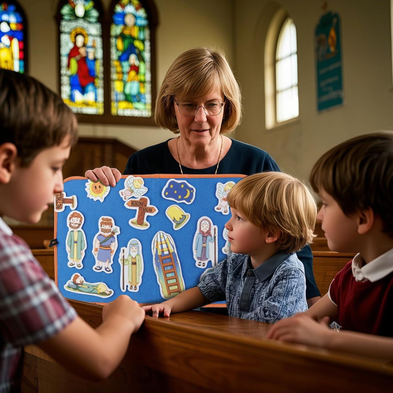 Set de Historias Bíblicas en Fieltro CHEFAN - 4 Figuras