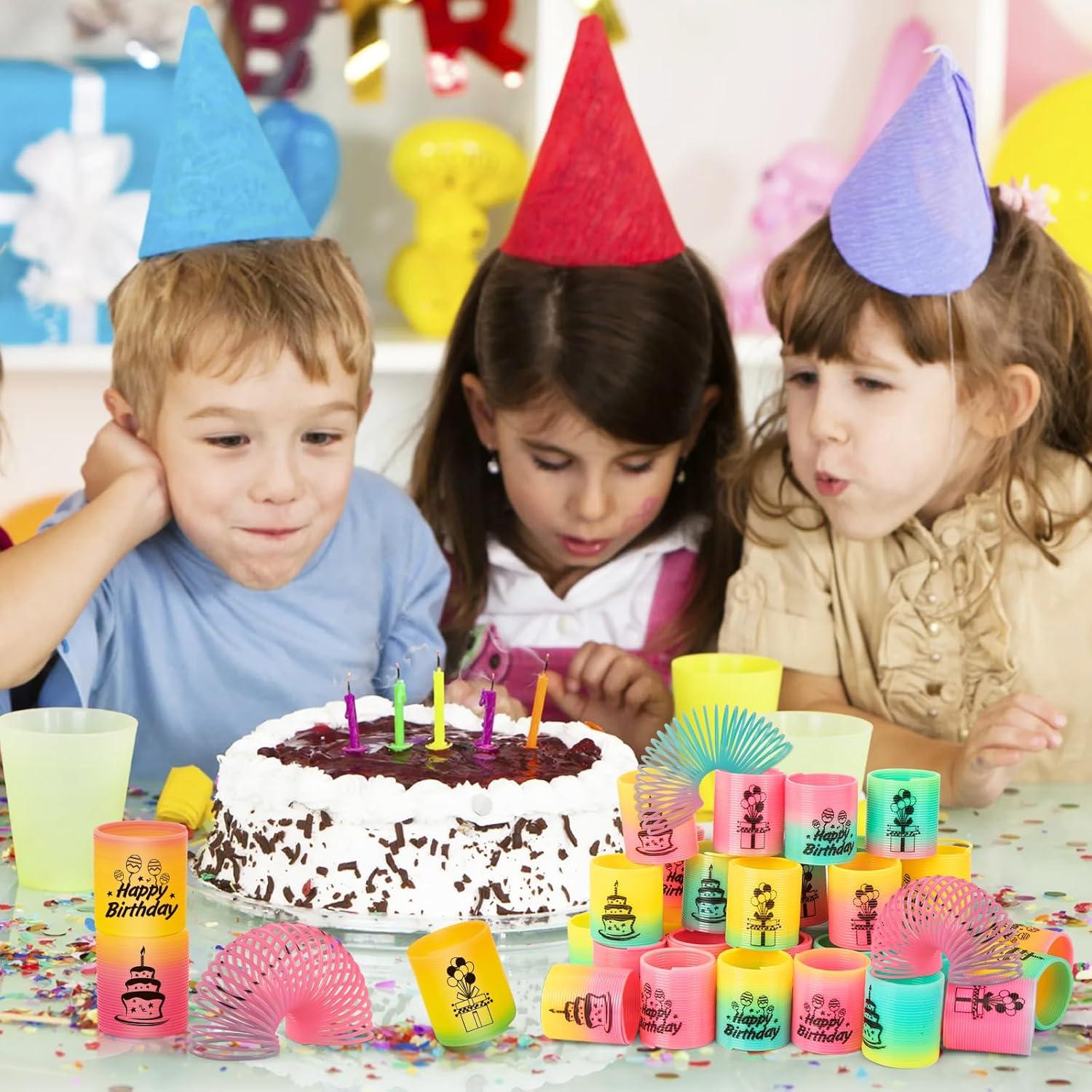 Paquete de 36 Resortes Mágicos Arcoíris CleverZone para Niños