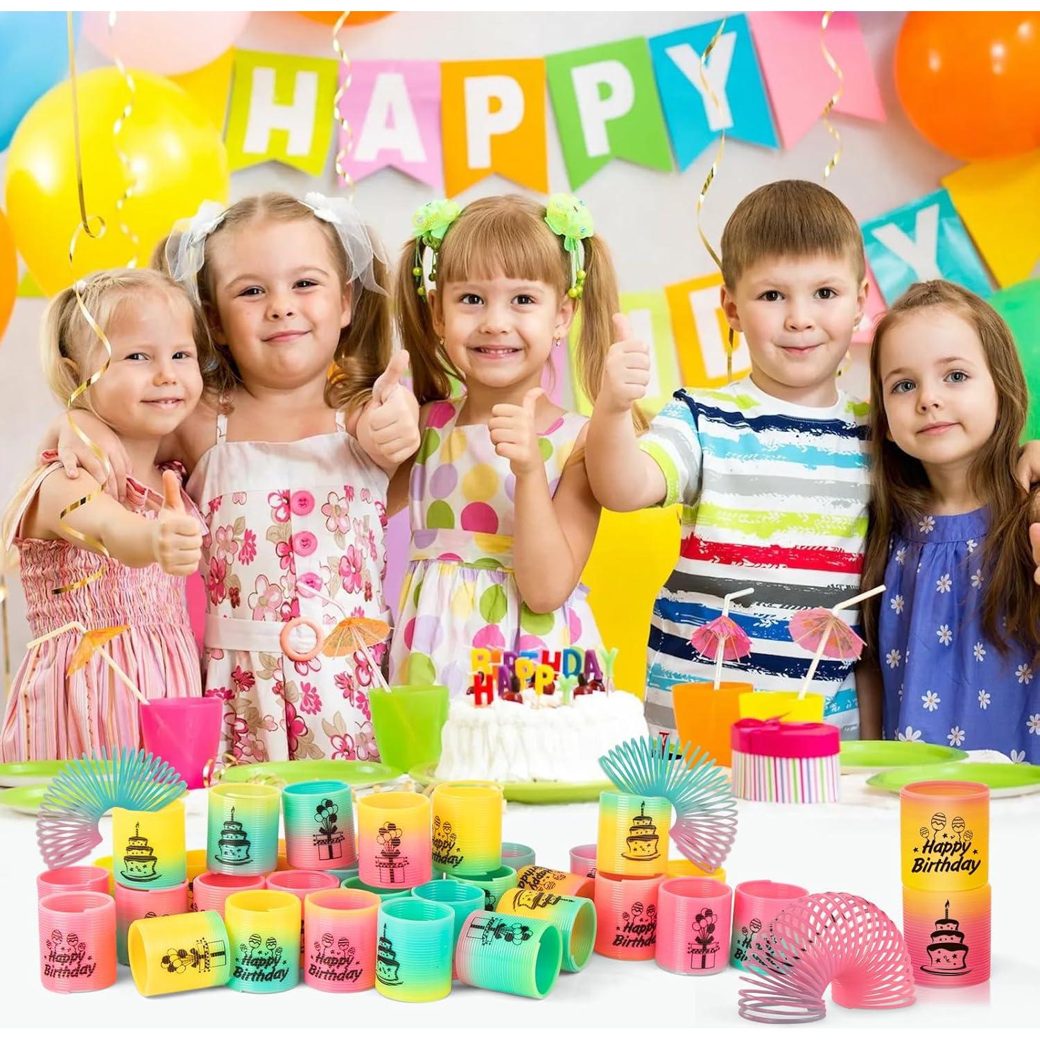 Paquete de 36 Resortes Mágicos Arcoíris CleverZone para Niños