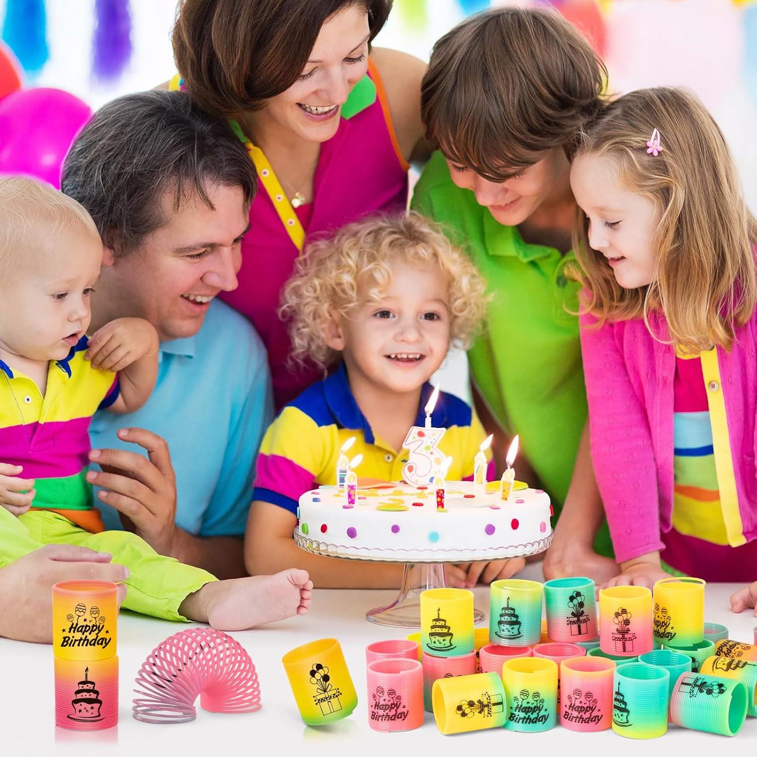 Paquete de 36 Resortes Mágicos Arcoíris CleverZone para Niños