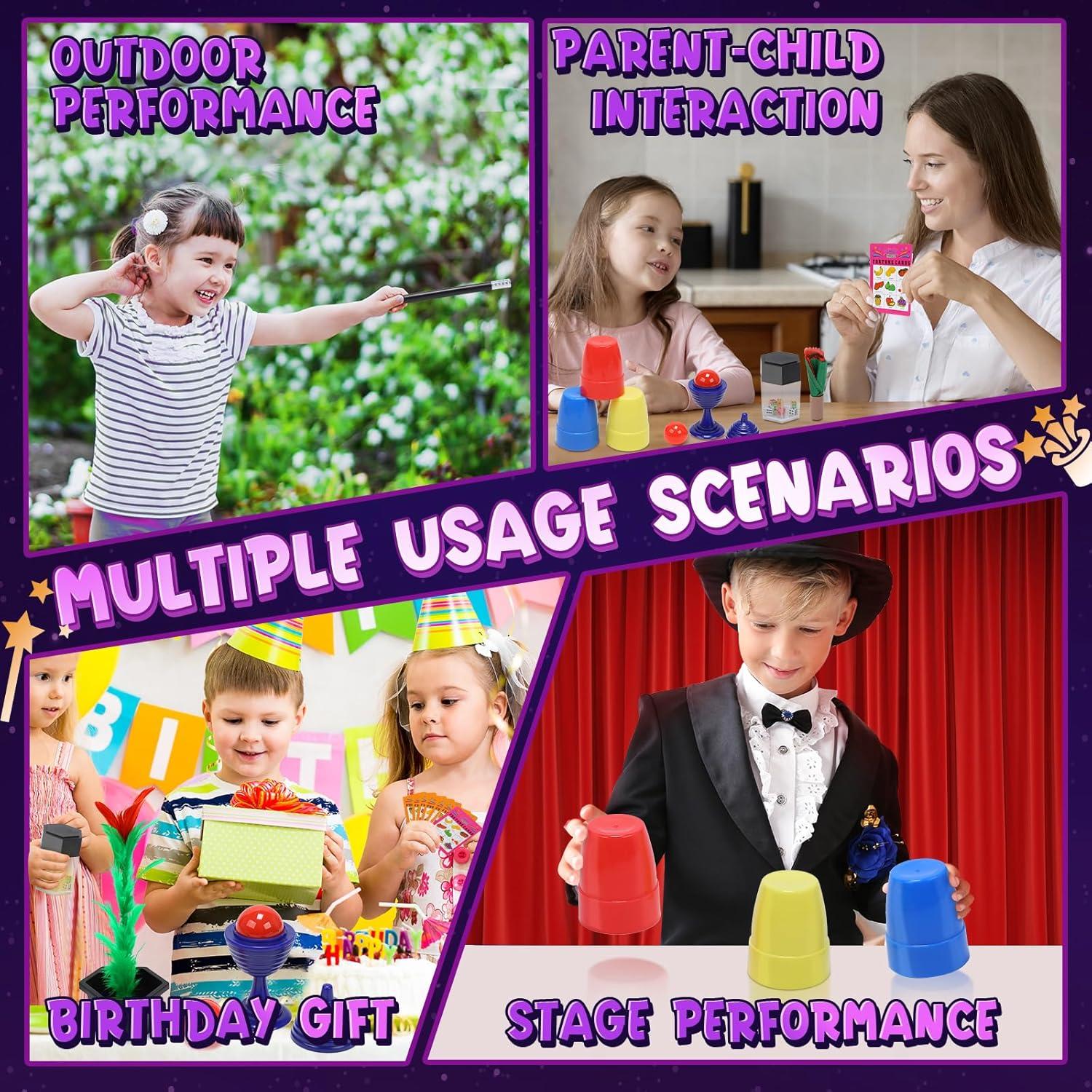 Kit de Magia Skirfy - 75+ Trucos para Niños 6 a 12 Años